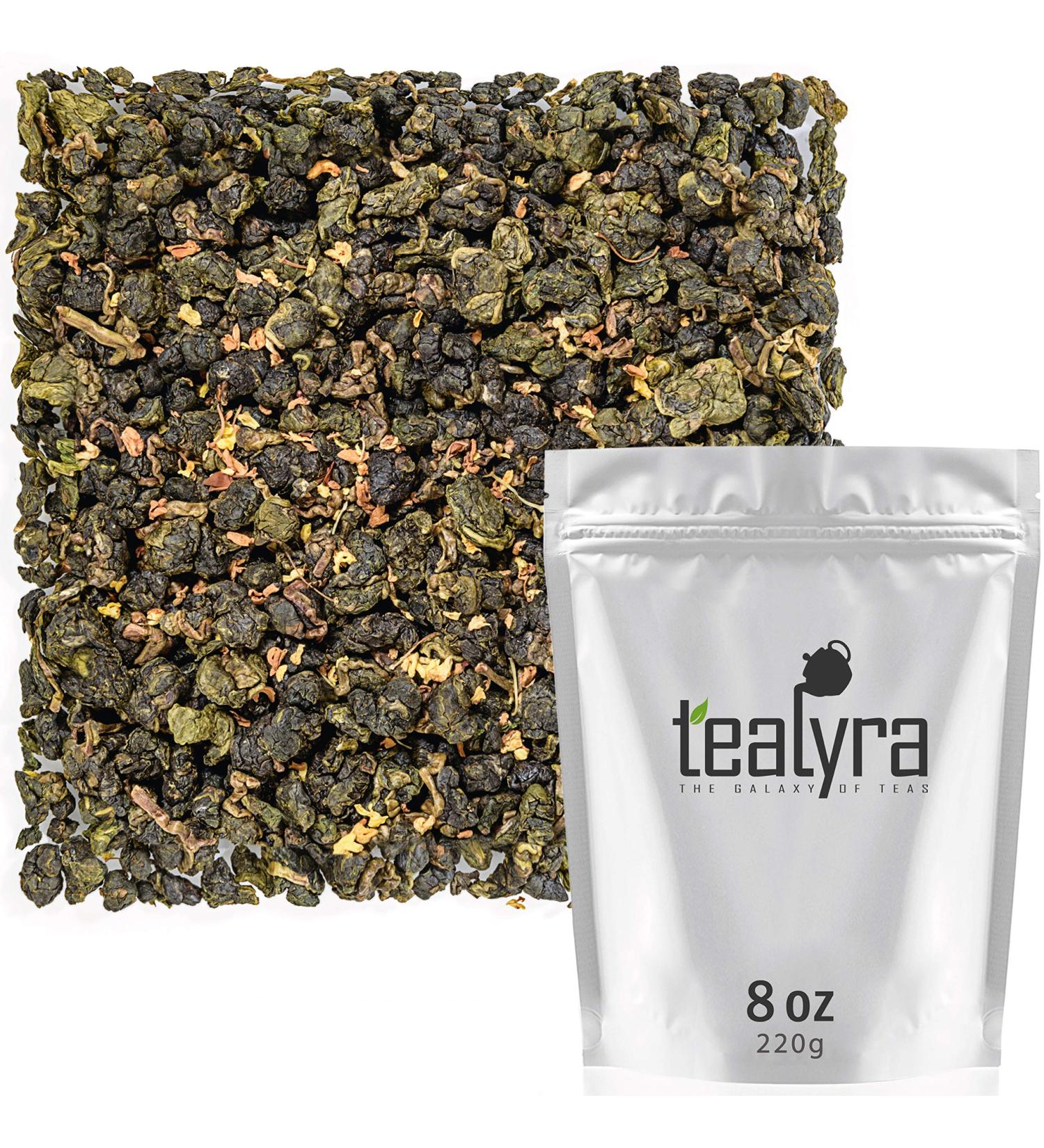 Tealyra Osmanthus Gui Hua Oolong Tea - Taiwanese Loose Leaf Oolong - Sweet Aromatic Taste - 220g (8oz) Organic Tea - Pack of 1 - Buy Online on SooperMarket.com