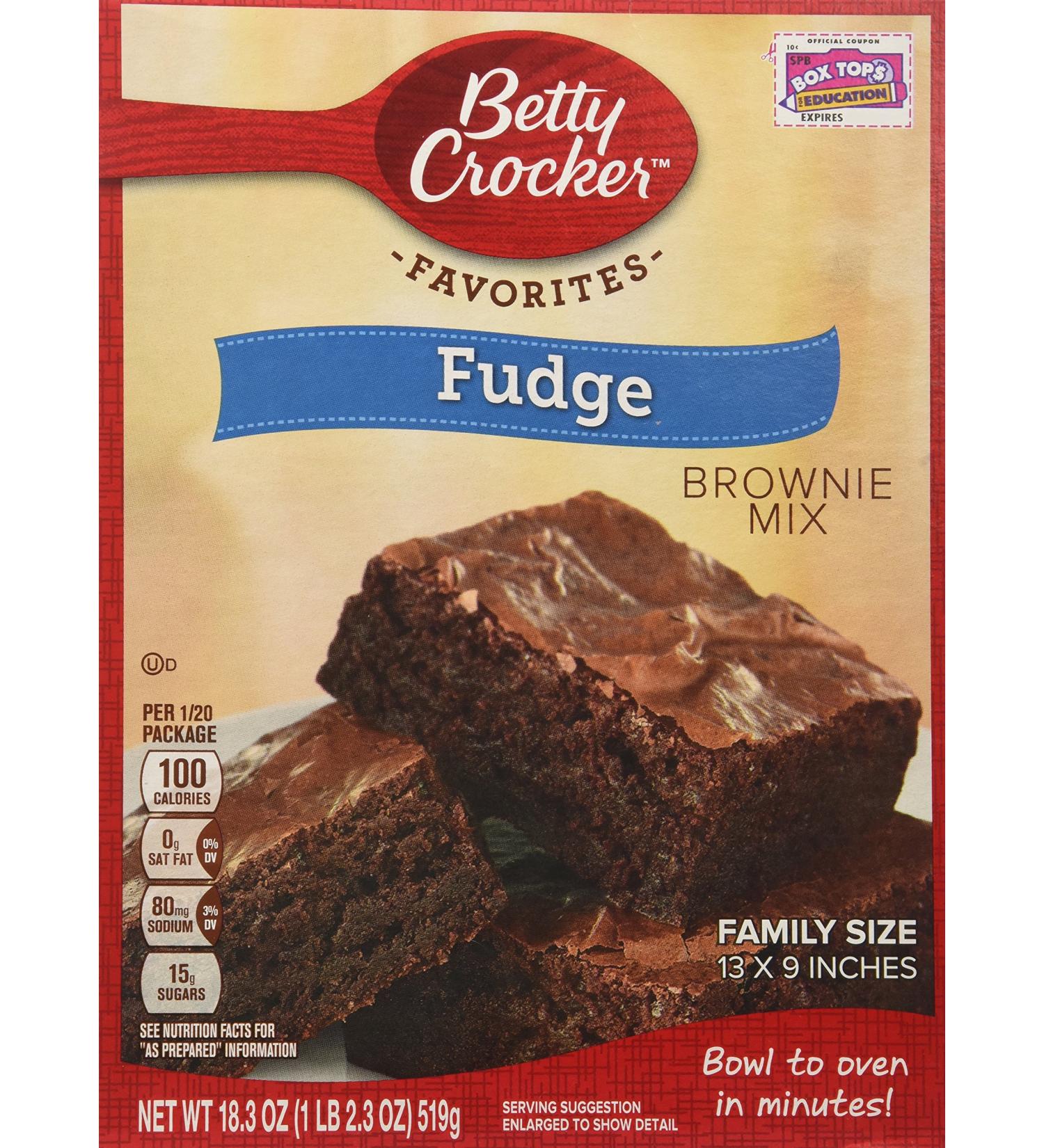 Buy Betty Crocker Fudge Brownie Mix Family Size 18.3oz (Pack of 4) - International Shipping Available - Buy Online on SooperMarket.com