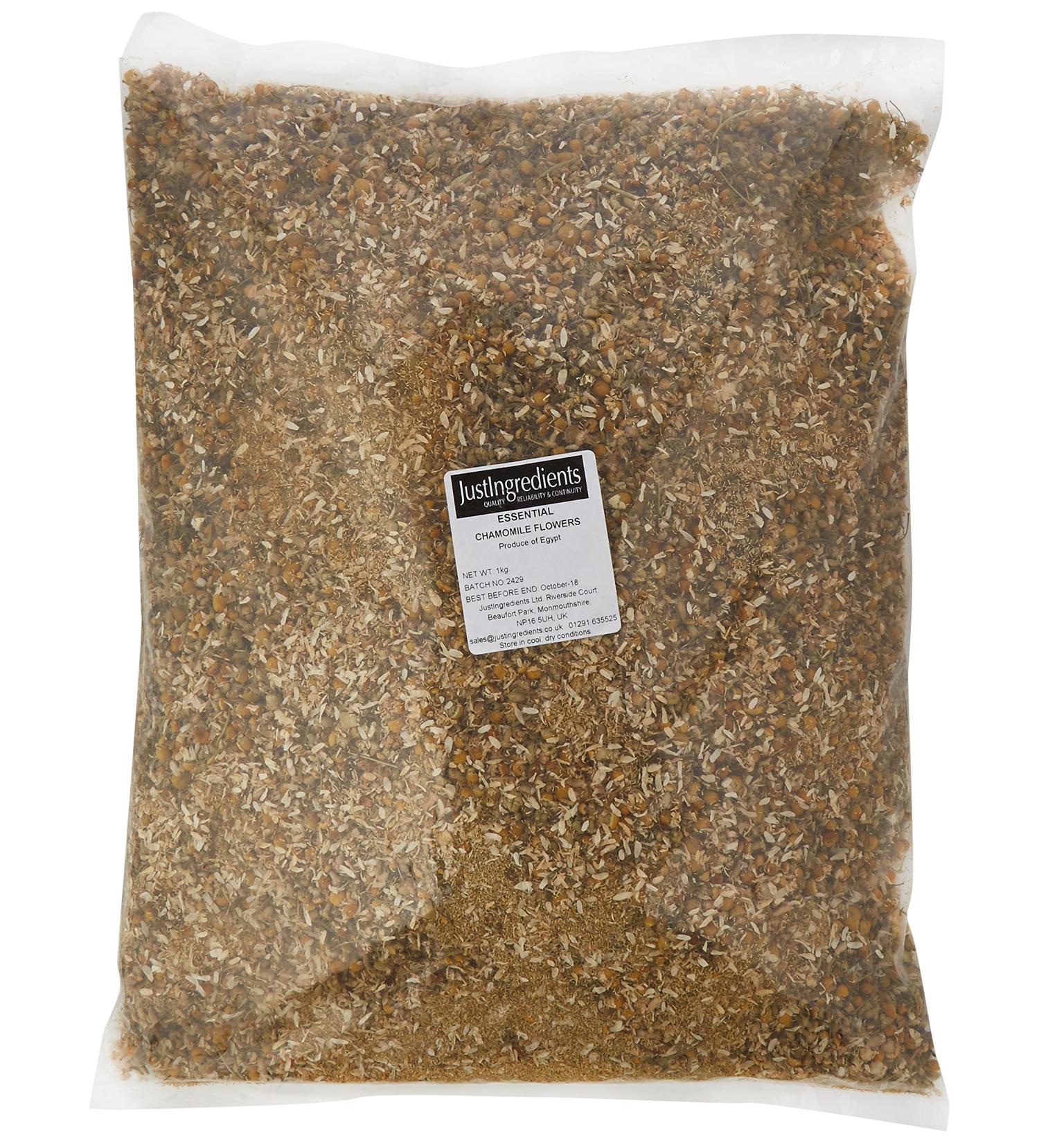 JustIngredients Essentials Chamomile Flowers German 1 kg - Buy Online on SooperMarket.com