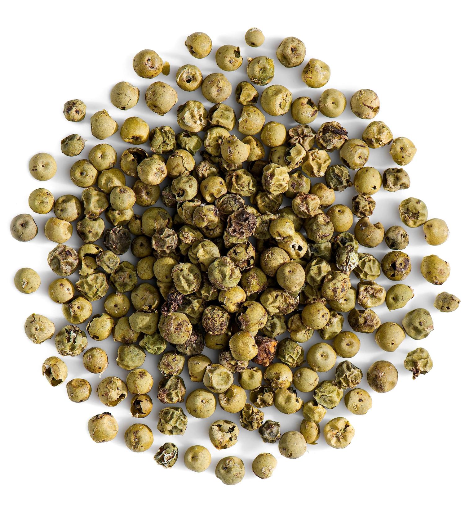 Organic Green Peppercorns Whole - Gourmet Pepper Corn for Grinder - 100g - Buy Online on SooperMarket.com