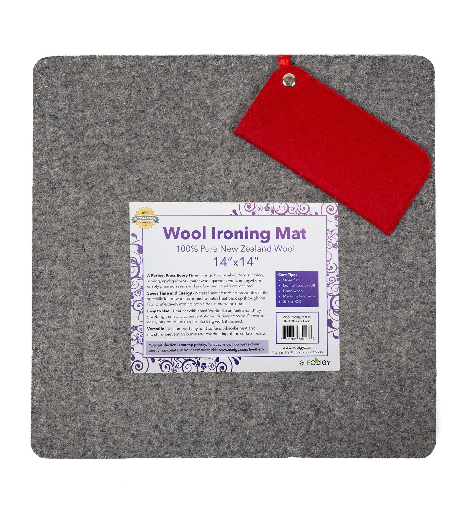 Ecoigy 14x14 Wool Ironing Pad - 1/2 Thick Pressing Mat for Quilting - 100% New Zealand Wool - Quilting Supplies and Notions - Buy Online on SooperMarket.com