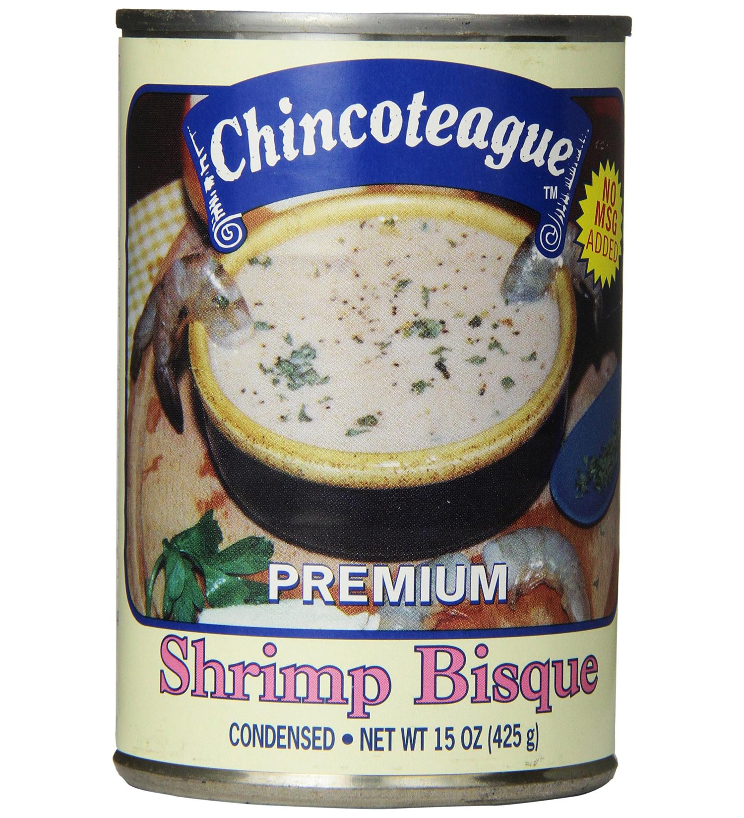 Chincoteague Seafood Shrimp Bisque 15oz Cans - Pack of 12 | Delicious Seafood Soup - Buy Online on SooperMarket.com