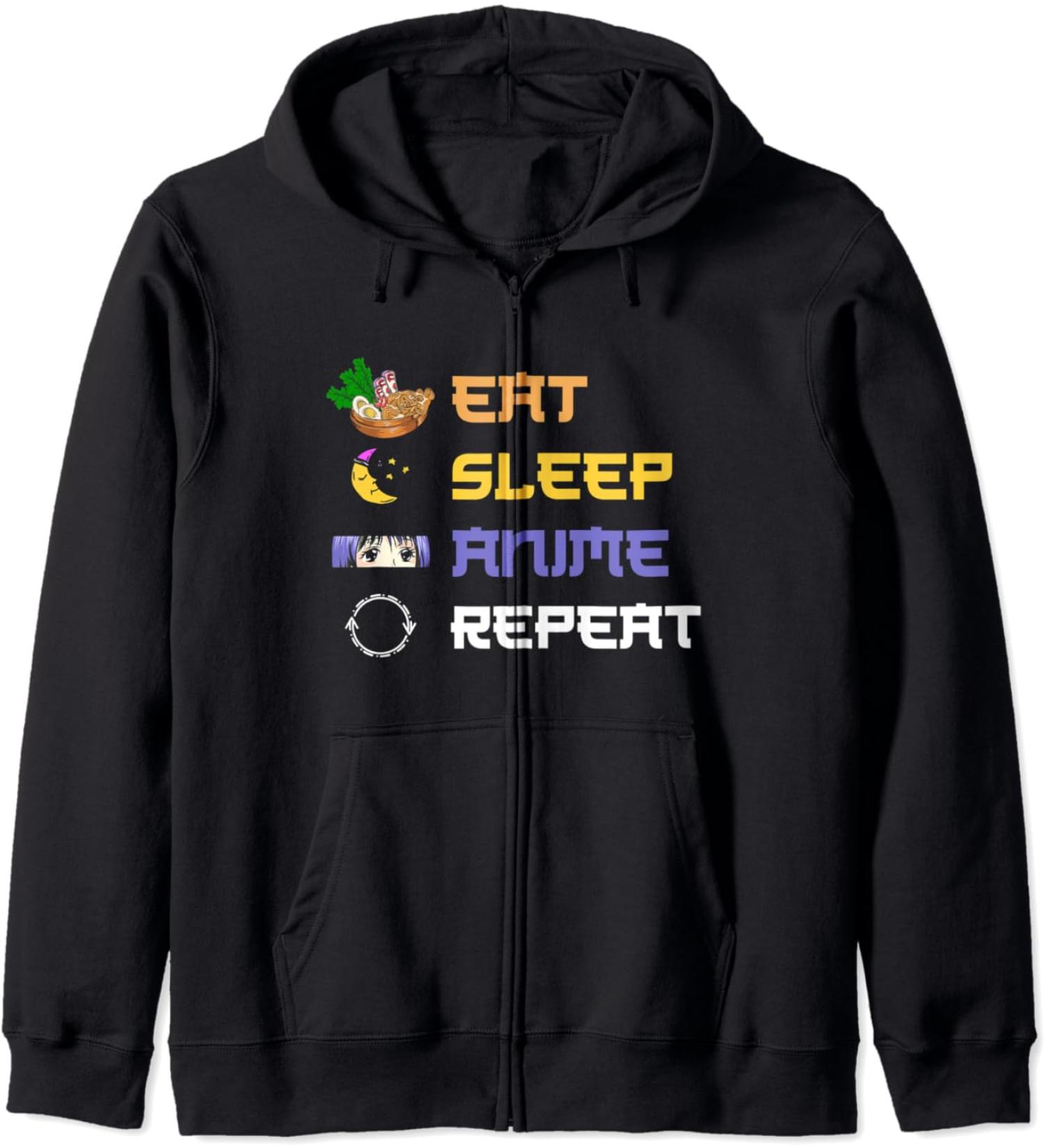 Ramen Noodles Otaku Japanese Manga Kawaii Japan Anime Zip Hoodie