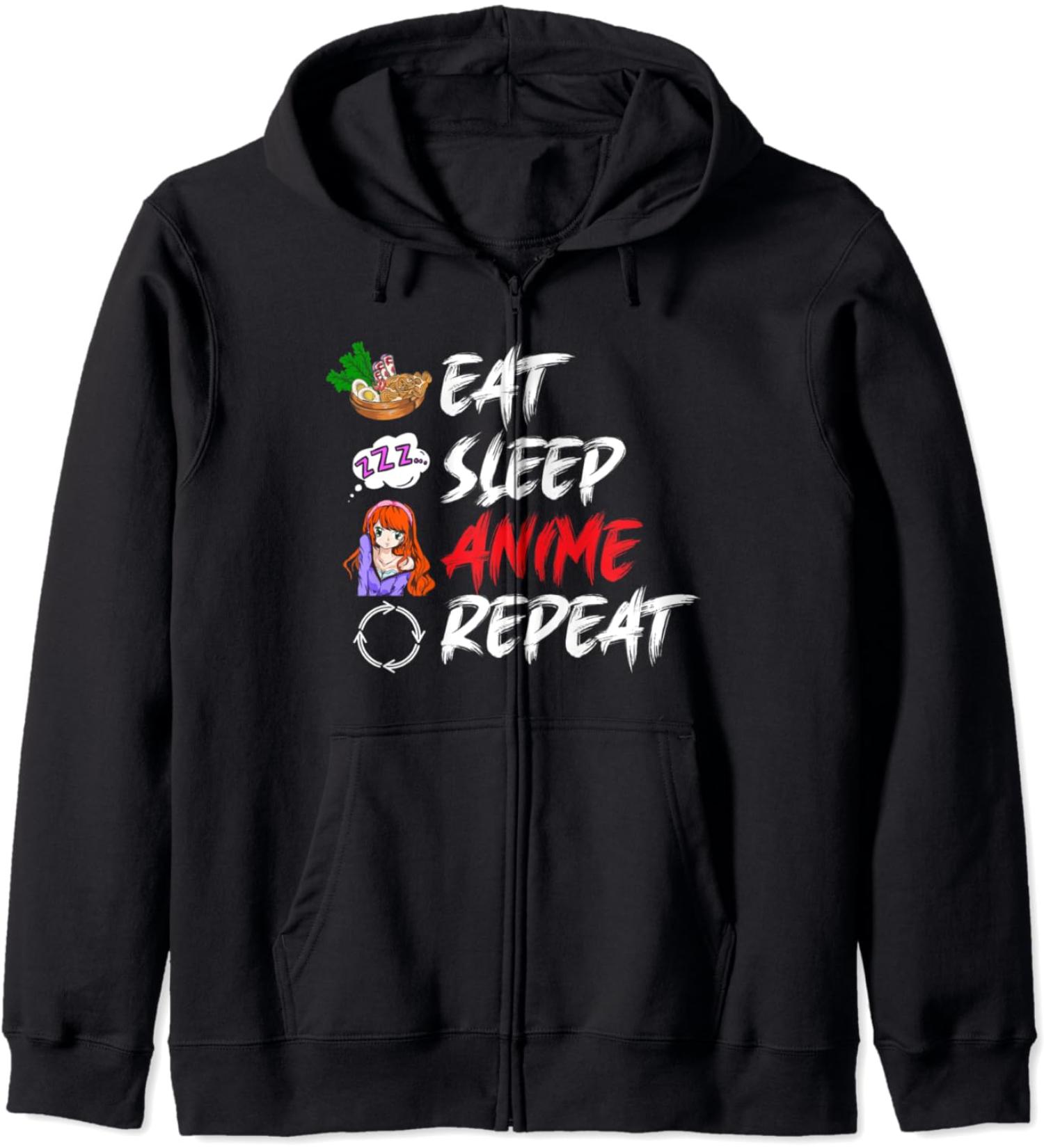 Kawaii Japan Manga Ramen Noodles Japanese Otaku Anime Zip Hoodie