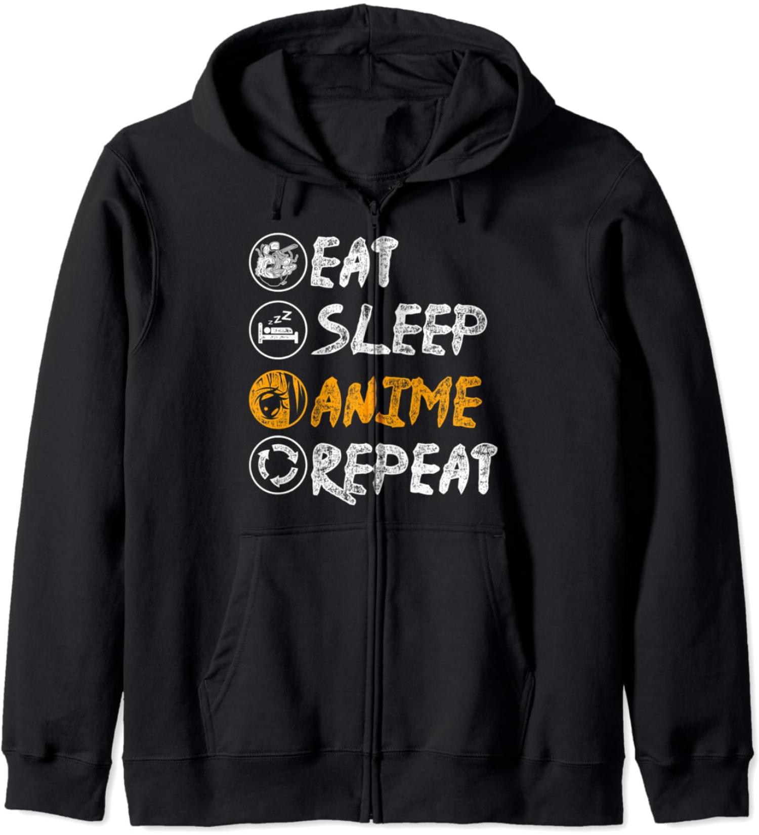 Japanese Kawaii Ramen Noodles Lover Otaku Manga Anime Zip Hoodie