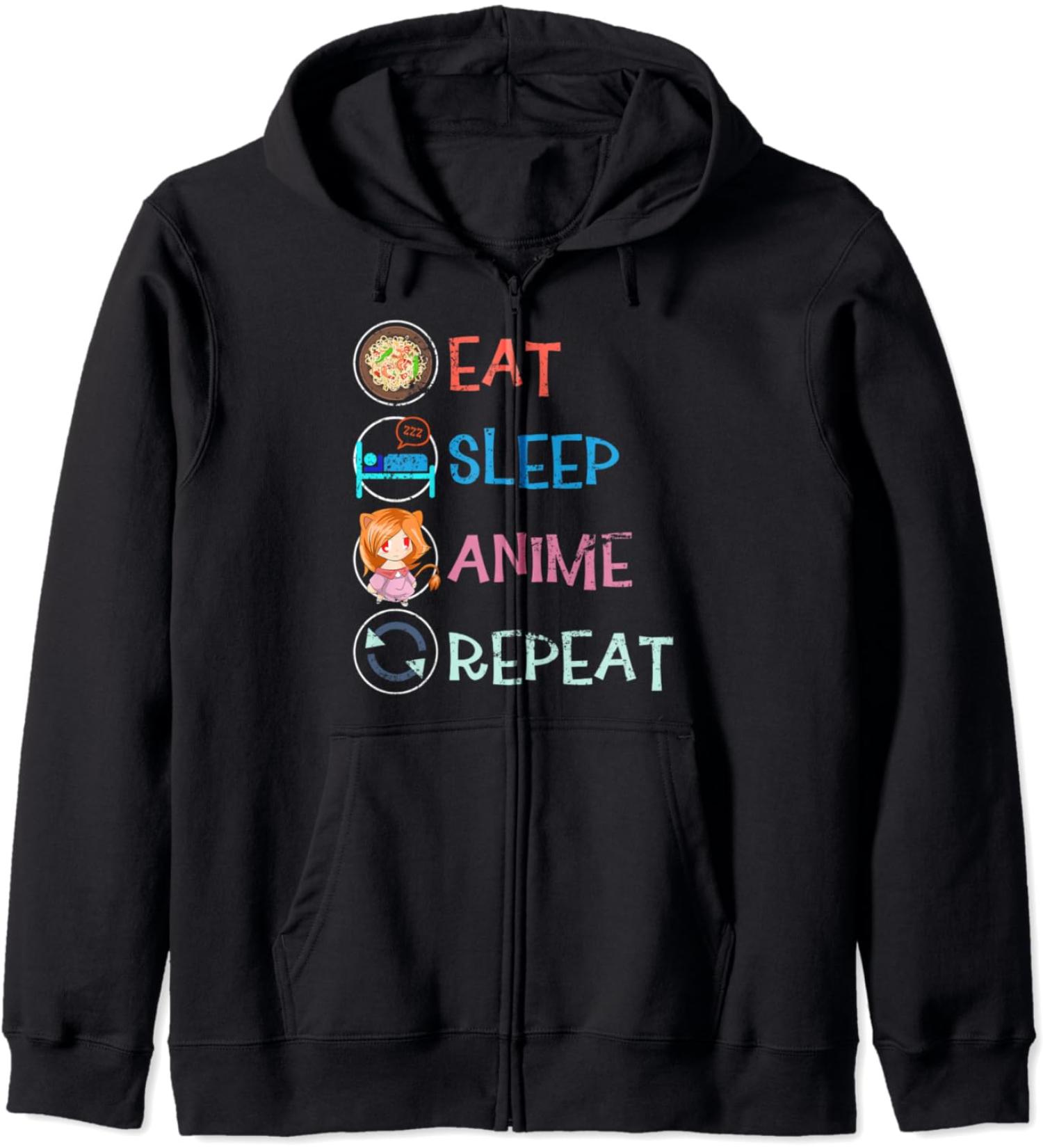 Japanese Manga Kawaii Ramen Noodles Otaku Anime Zip Hoodie