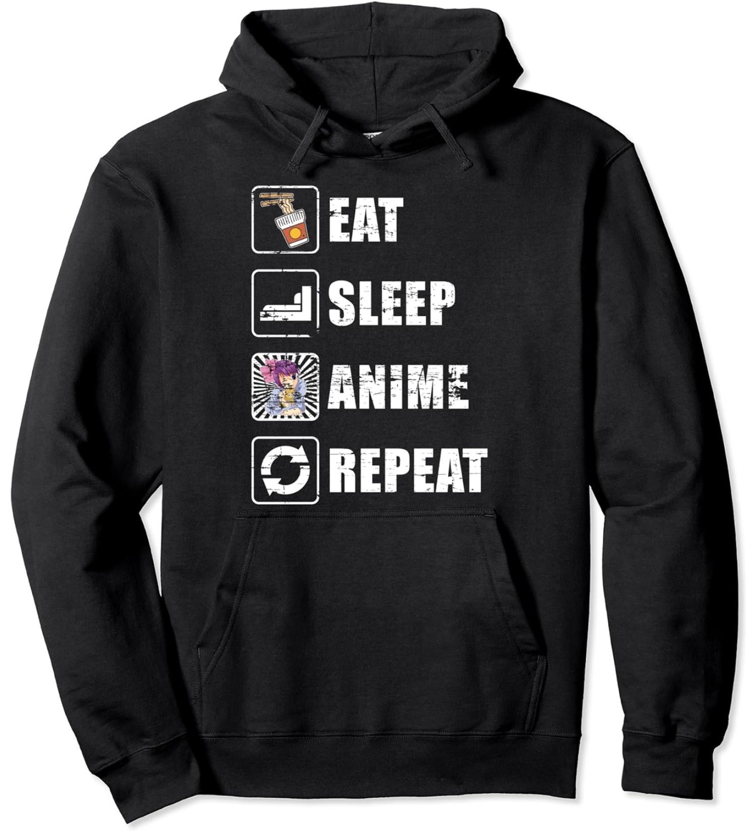 Kawaii Manga Japanese Ramen Noodles Foodie Otaku Anime Pullover Hoodie