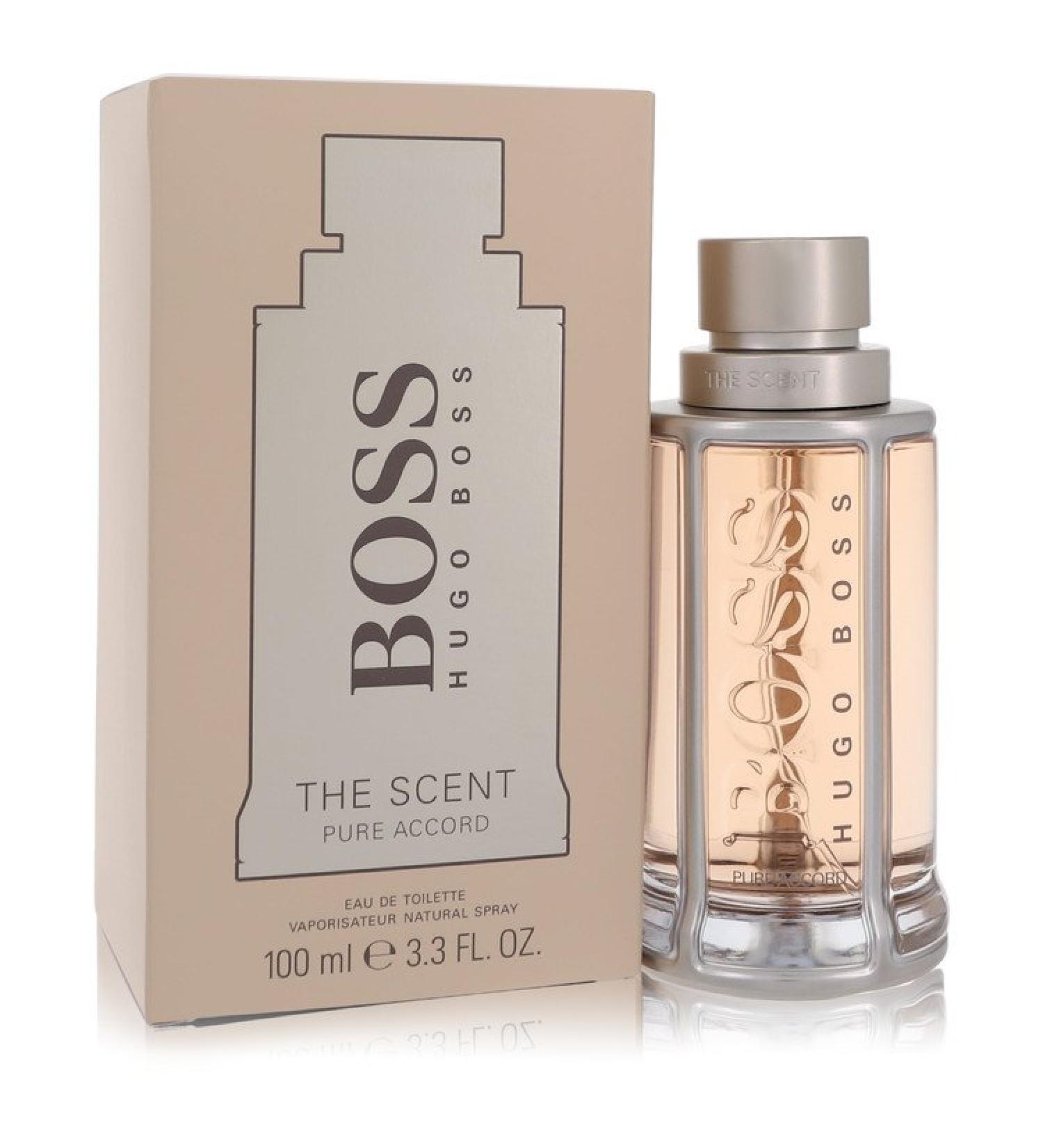 Boss The Scent Pure Accord by Hugo Boss Eau De Toilette Spray 3.3 oz for Men