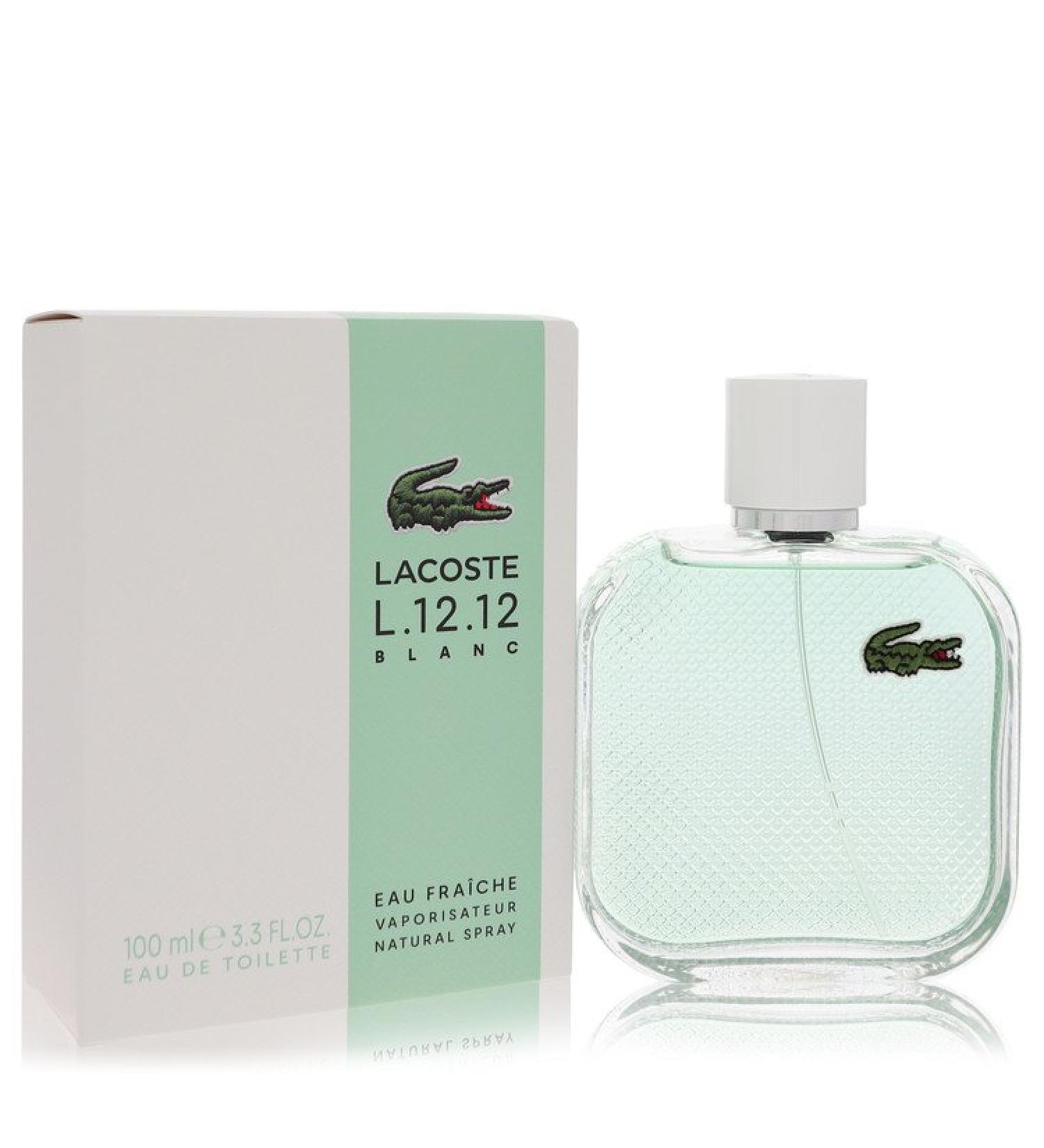 Lacoste Eau De Lacoste L.12.12 Blanc Eau Fraichie by Lacoste Eau De Toilette Spray 3.4 oz for Men