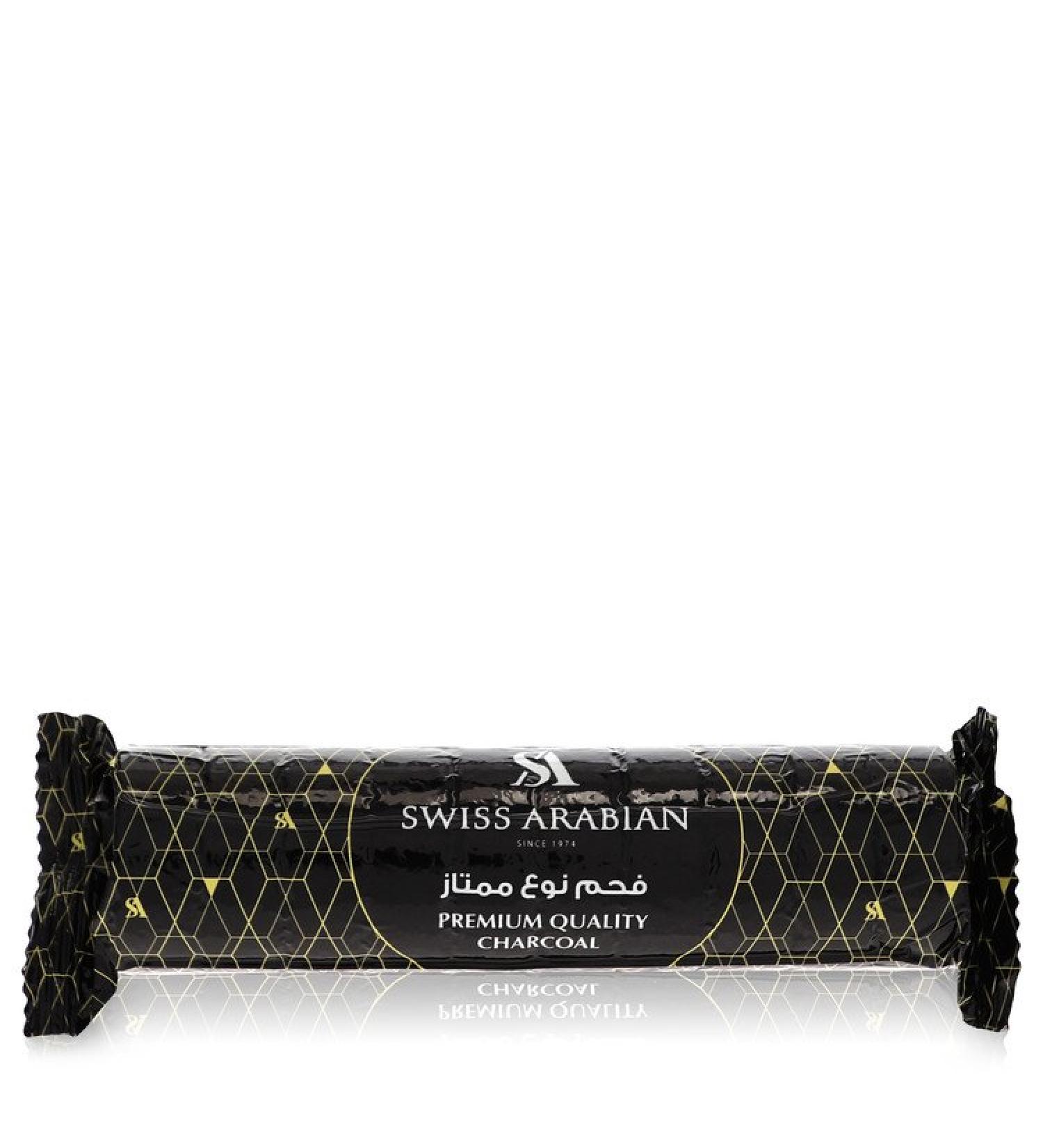 Swiss Arabian Premium Quality Charcoal by Swiss Arabian 10 pieces of Premium Charcoal Briquettes 33 mm for Men