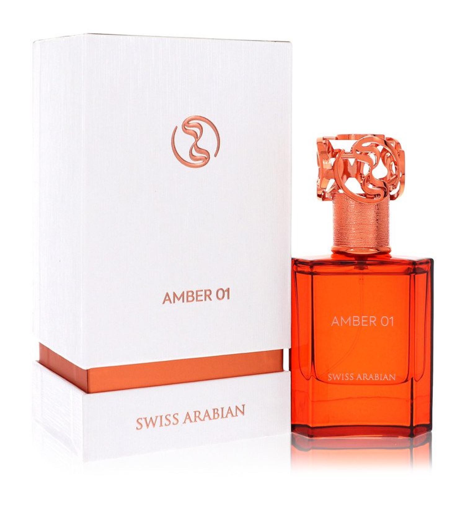Swiss Arabian Amber 01 by Swiss Arabian Eau De Parfum Spray (Unisex) 1.7 oz for Men