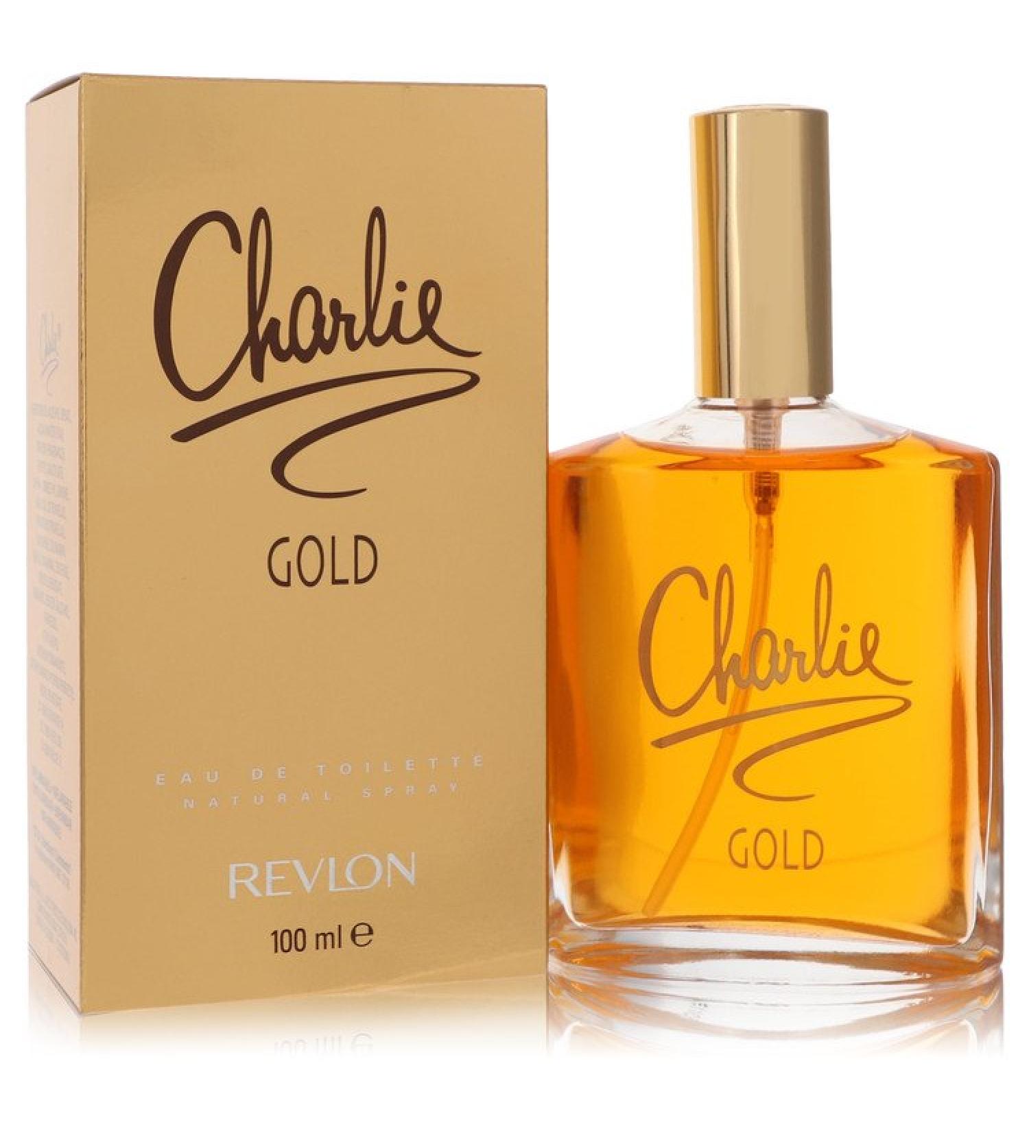 Charlie Gold by Revlon Eau De Toilette Spray 3.3 oz for Women
