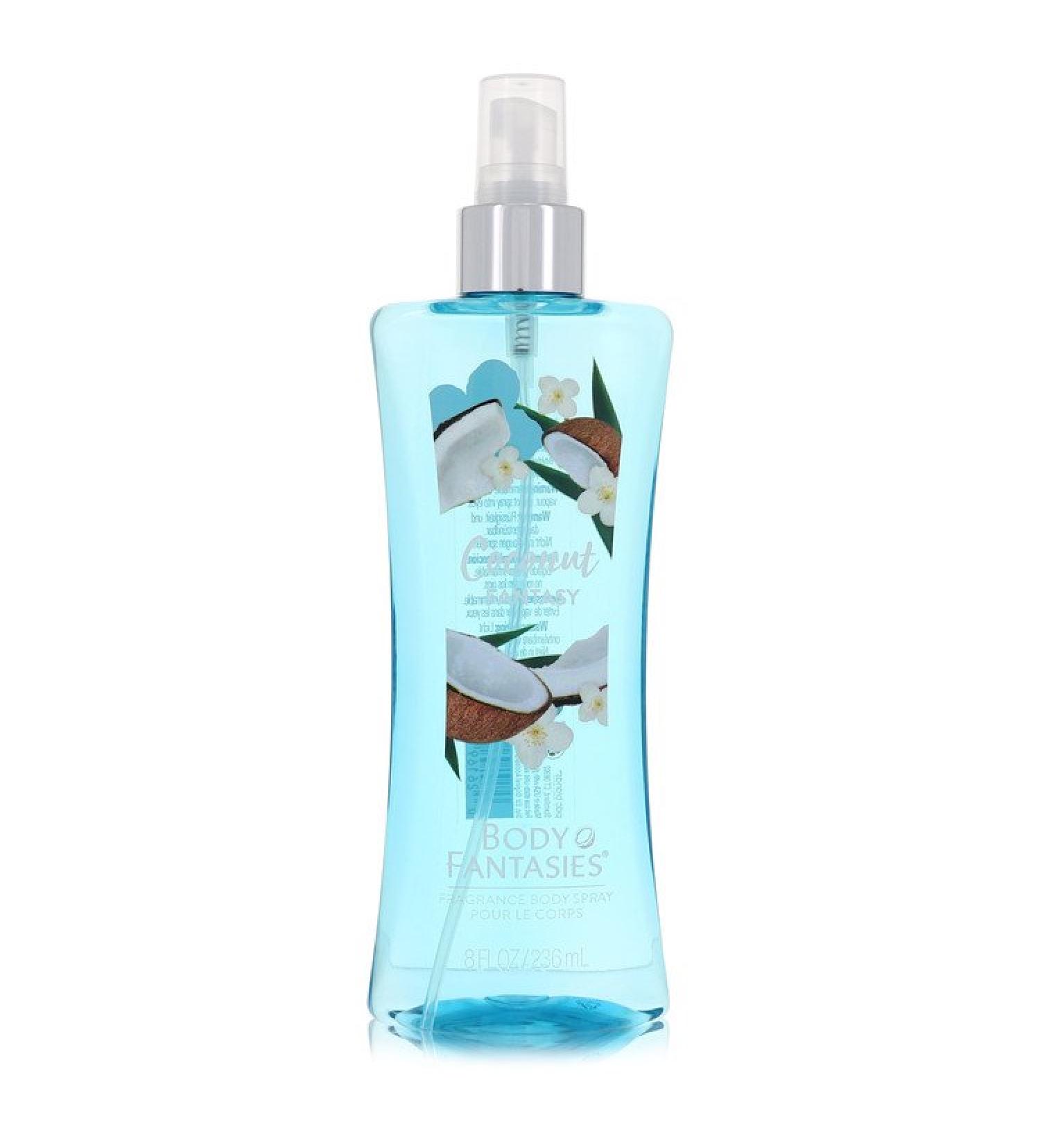 Body Fantasies Signature Coconut Fantasy by Parfums De Coeur Body Spray 8 oz for Women