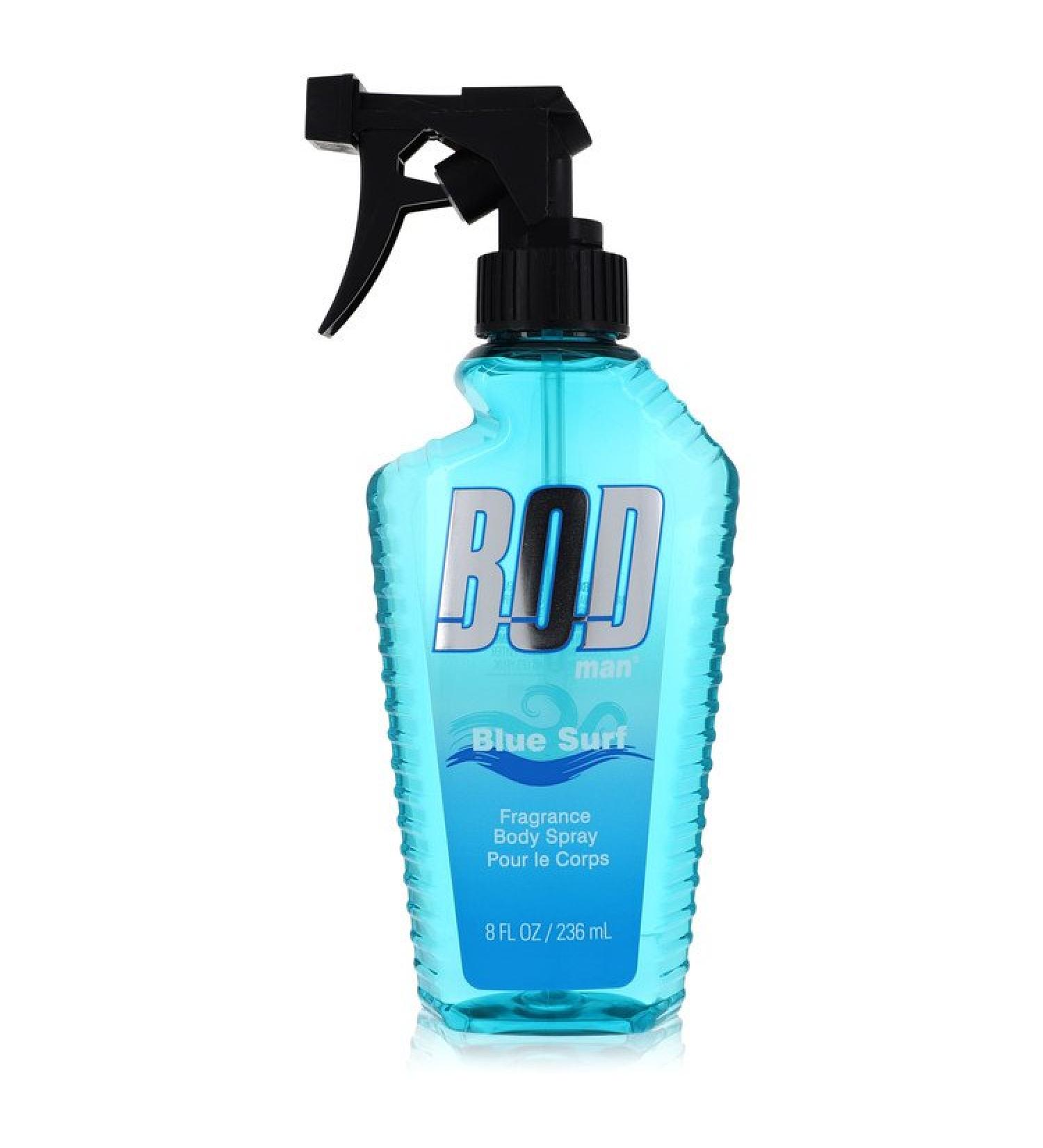 Bod Man Blue Surf by Parfums De Coeur Body Spray 8 oz for Men