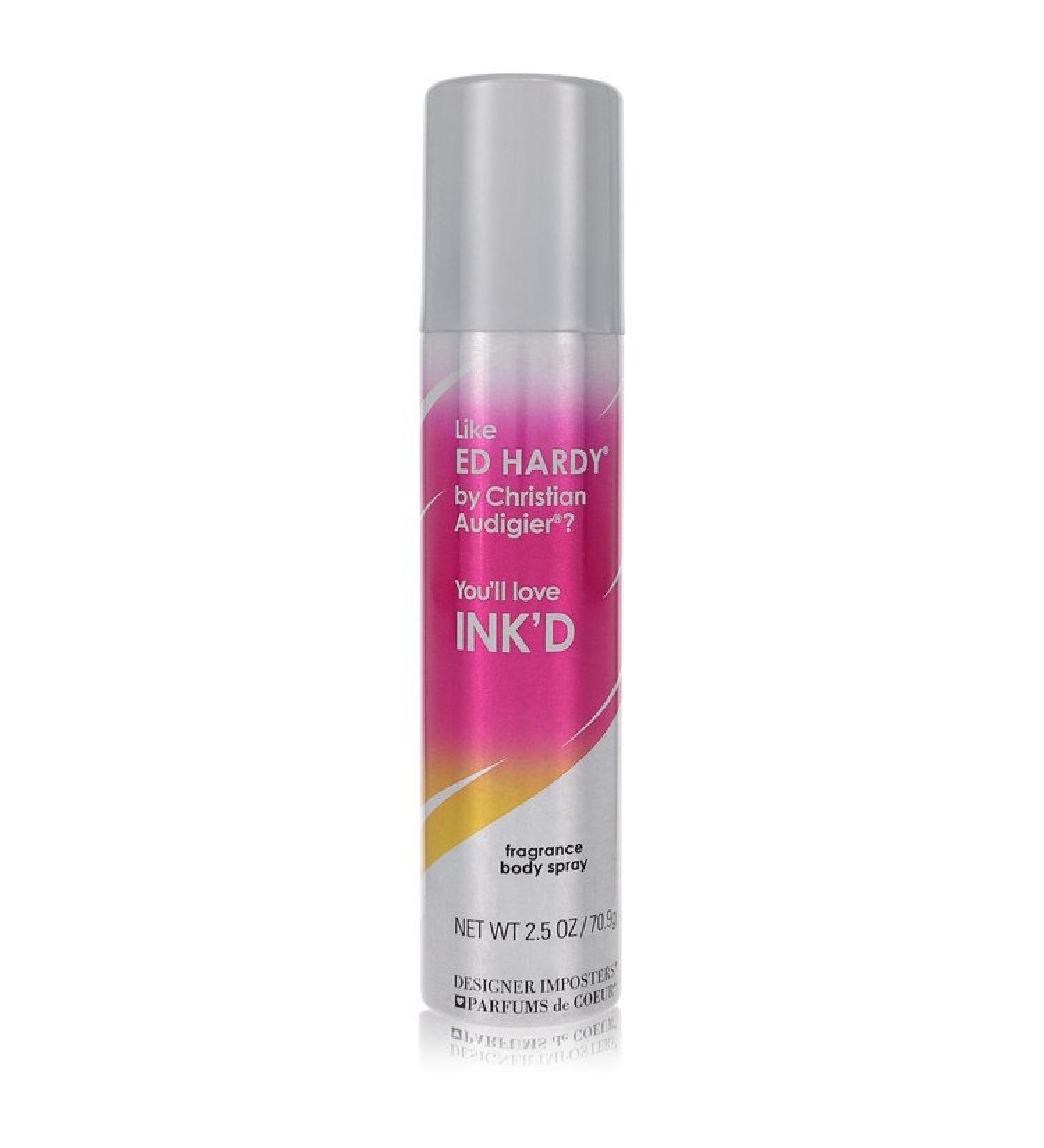 Designer Imposters Ink'd by Parfums De Coeur Body Spray 2.5 oz for Women