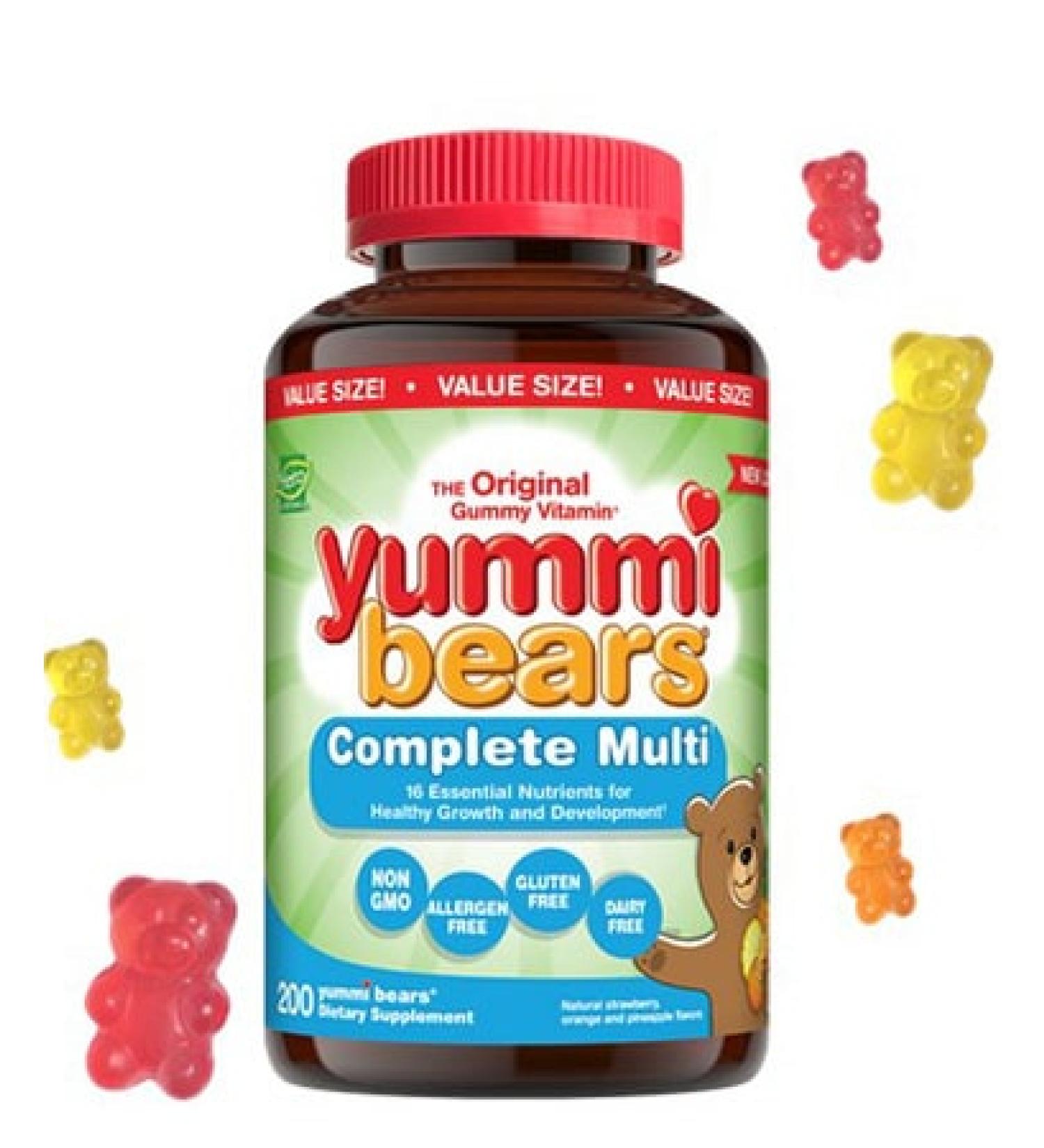 Hero Nutritionals Yummi Bears Complete Multi - 200 Gummies | Best Value & Nutritional Support - Buy Online on SooperMarket.com