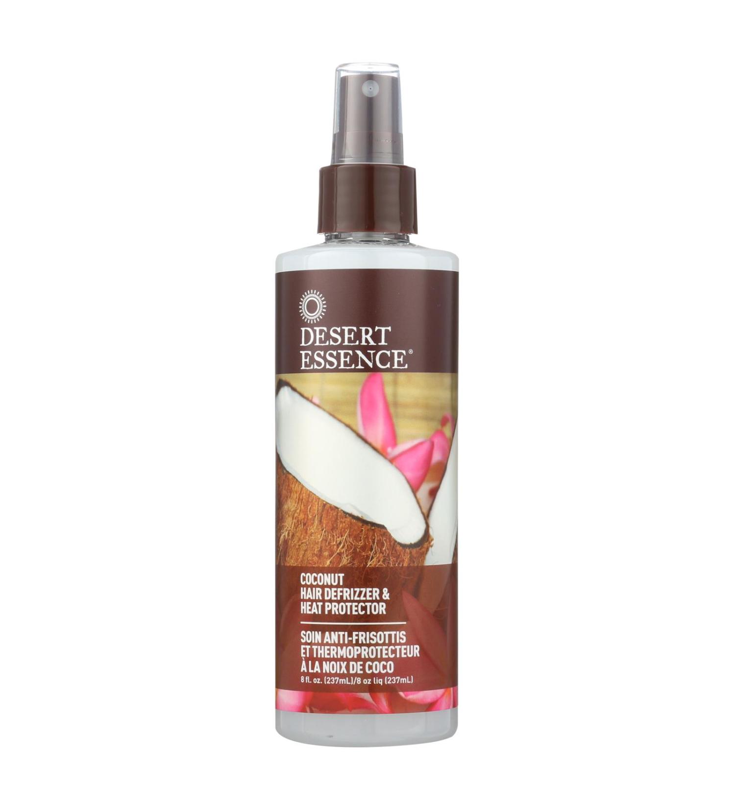 Desert Essence Hair Defrizzer and Heat Protector Coconut - 8.5 fl oz