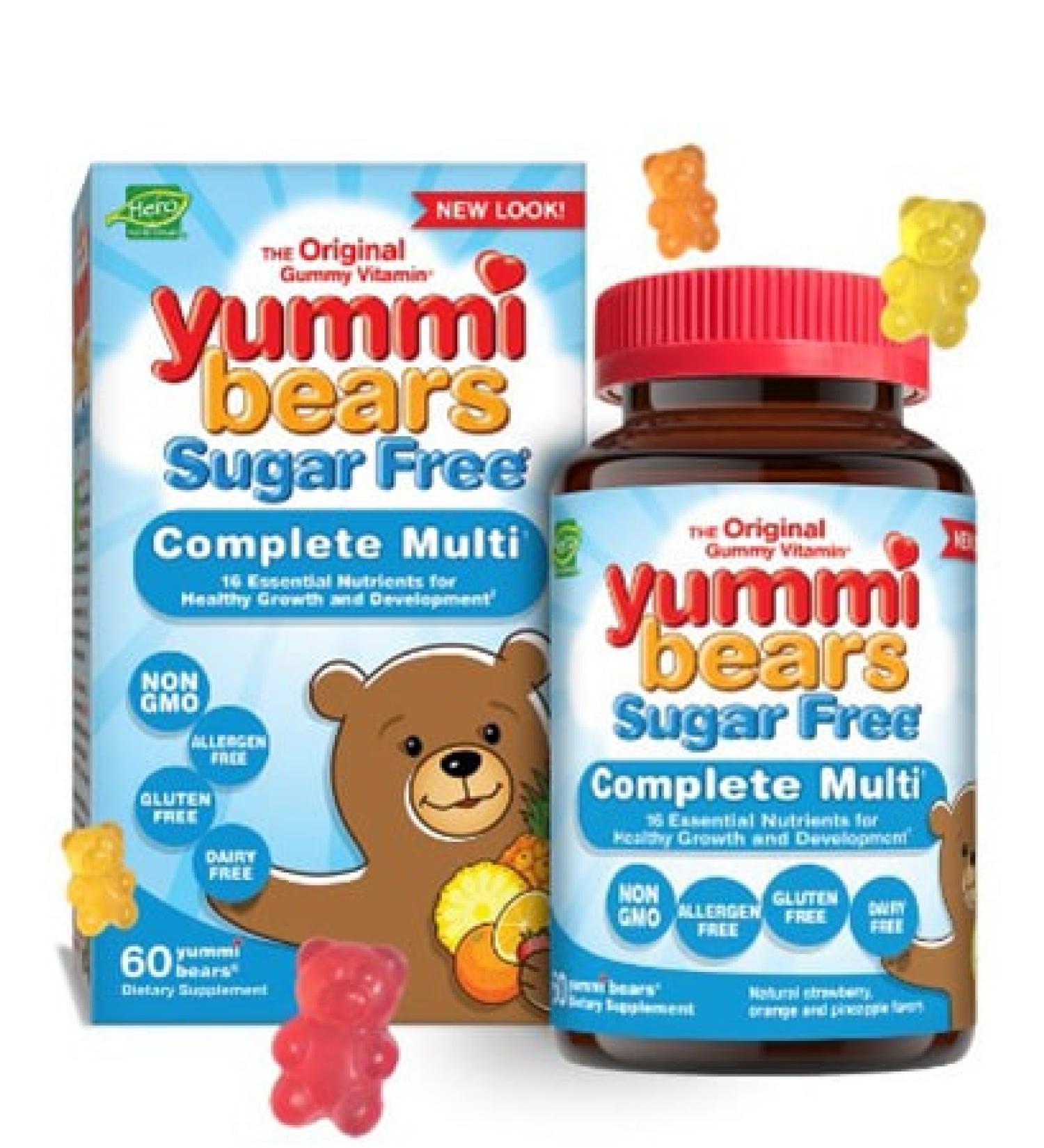 Hero Nutritionals Yummi Bears Sugar Free Multi Vitamin - 60 Gummies for Kids - Buy Online on SooperMarket.com