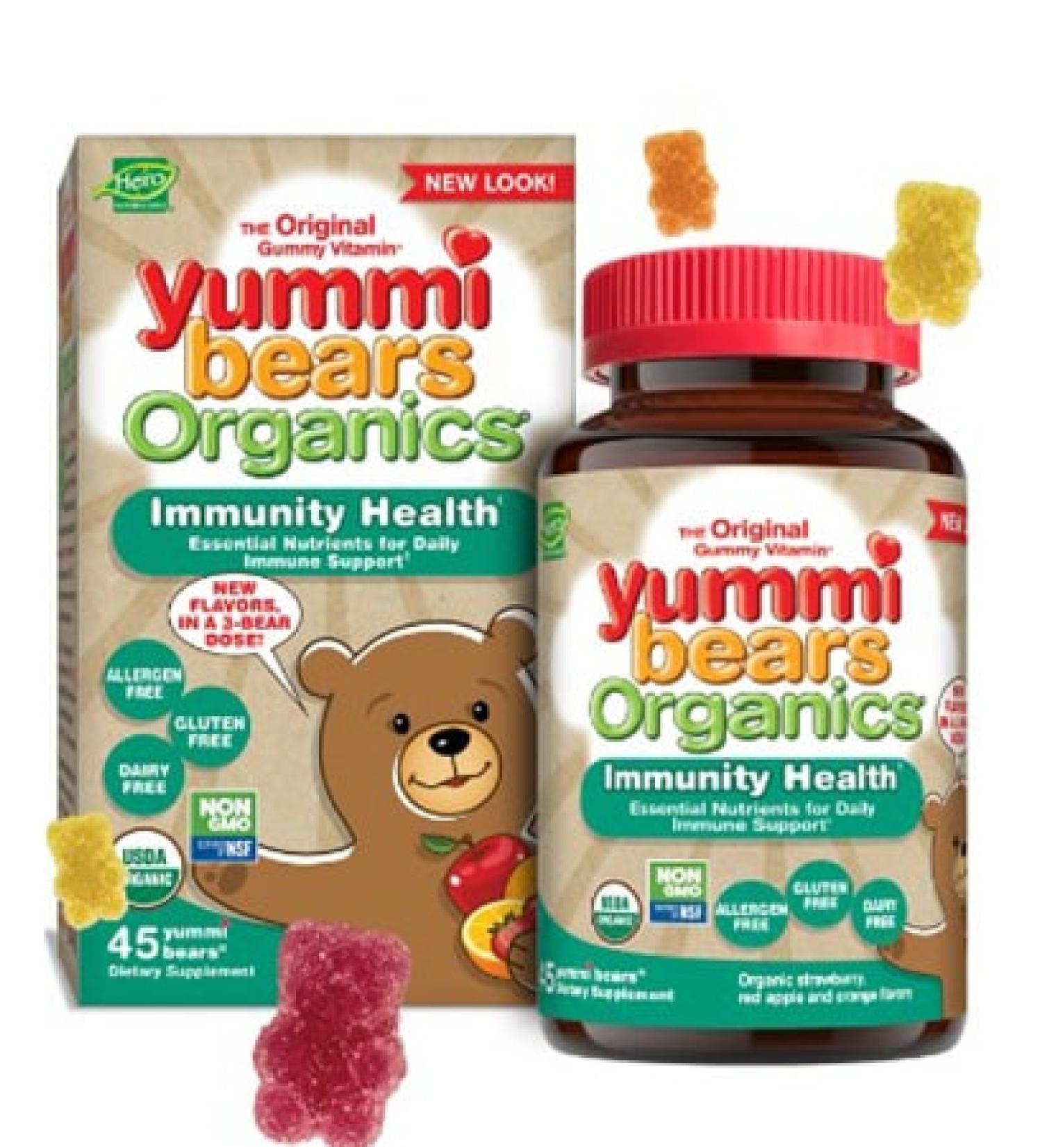 Hero Nutritionals Yummi Bears Organic Immunity Gummies - 45 Count - Buy Online on SooperMarket.com