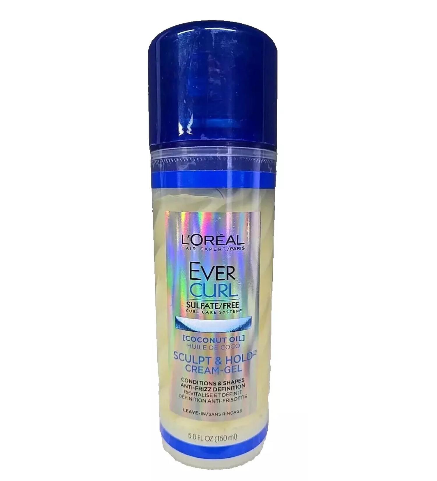 L'Or al Paris EverCurl Sculpt & Hold Cream-Gel 5 fl. oz. | Sulfate-Free - Buy Online on SooperMarket.com
