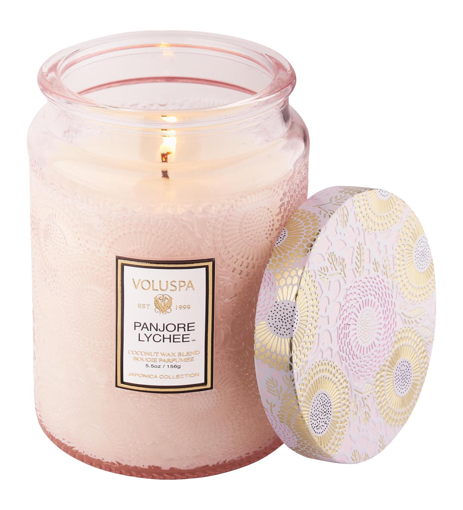 Shop VOLUSPA Panjore Lychee Glass Jar Candle - 18 oz/ 510 g 1-wick Candle Online - Best Price & International Shipping - Buy Online on SooperMarket.com