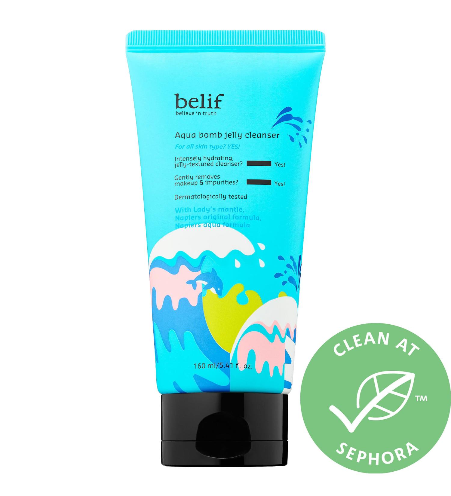 Shop belif Aqua Bomb Hydrating Jelly Cleanser - 5.41 oz/ 160 mL Online - Best Price & International Shipping - Buy Online on SooperMarket.com