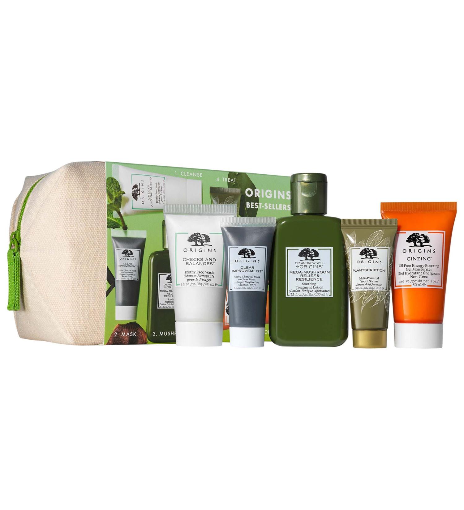Shop Origins 6 Piece Travel Size Cleansing & Moisturizing Best-Sellers Set Online - Best Price & International Shipping - Buy Online on SooperMarket.com