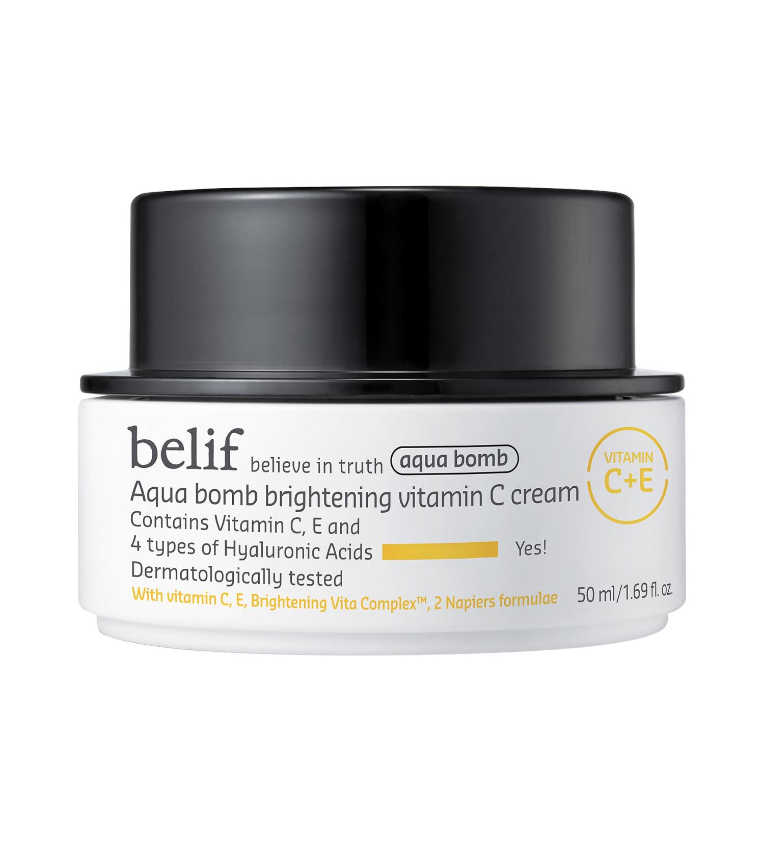 Shop belif Aqua Bomb Brightening Vitamin C Cream with Hyaluronic Acid - 1.69 oz/ 50 mL Online - Best Price & International Shipping - Buy Online on SooperMarket.com