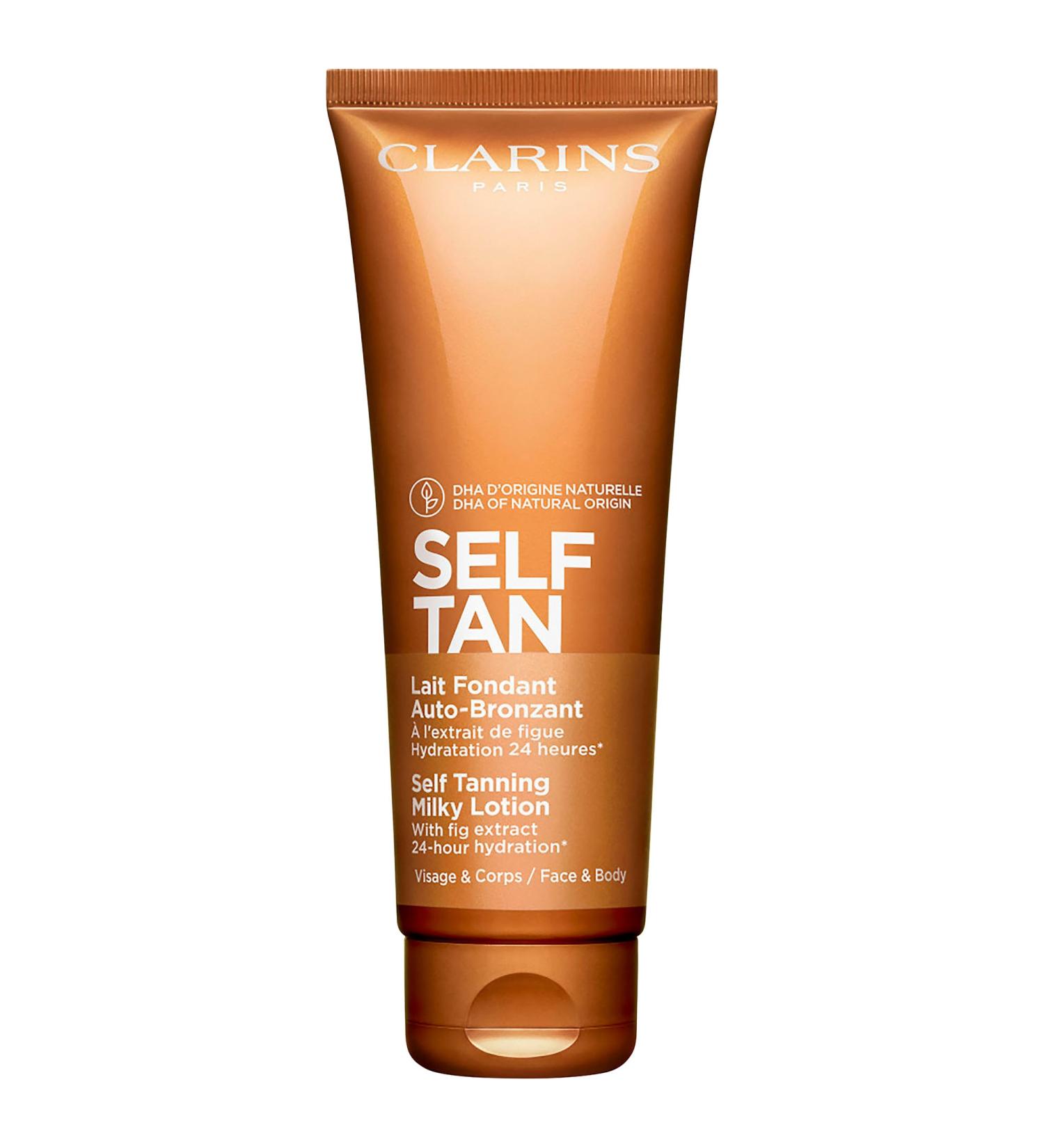 Shop Clarins Self Tanning Face & Body Milky Lotion - 4.2 oz/ 125 mL Online - Best Price & International Shipping - Buy Online on SooperMarket.com