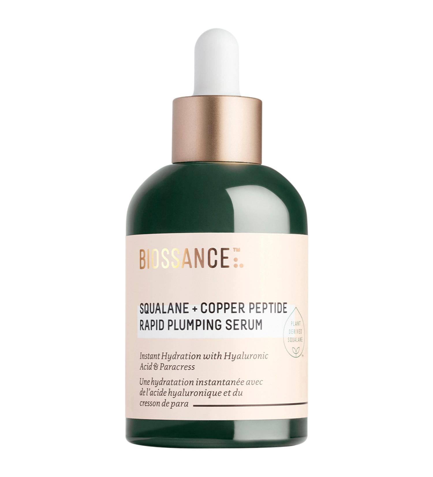 Shop Biossance Squalane + Hyaluronic Acid Copper Peptide Rapid Plumping Serum - 1.69 oz / 50 mL Online - Best Price & International Shipping - Buy Online on SooperMarket.com