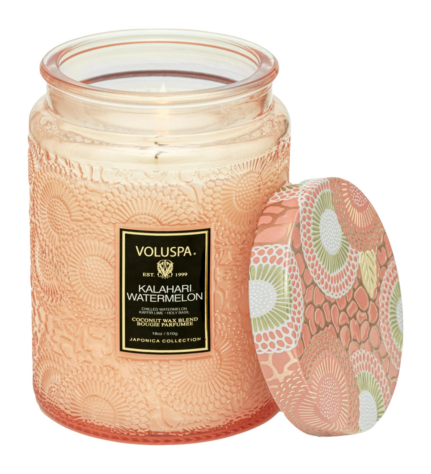 Shop VOLUSPA Kalahari Watermelon Glass Jar Candle - 18 oz/ 510 g 1-wick candle Online - Best Price & International Shipping - Buy Online on SooperMarket.com