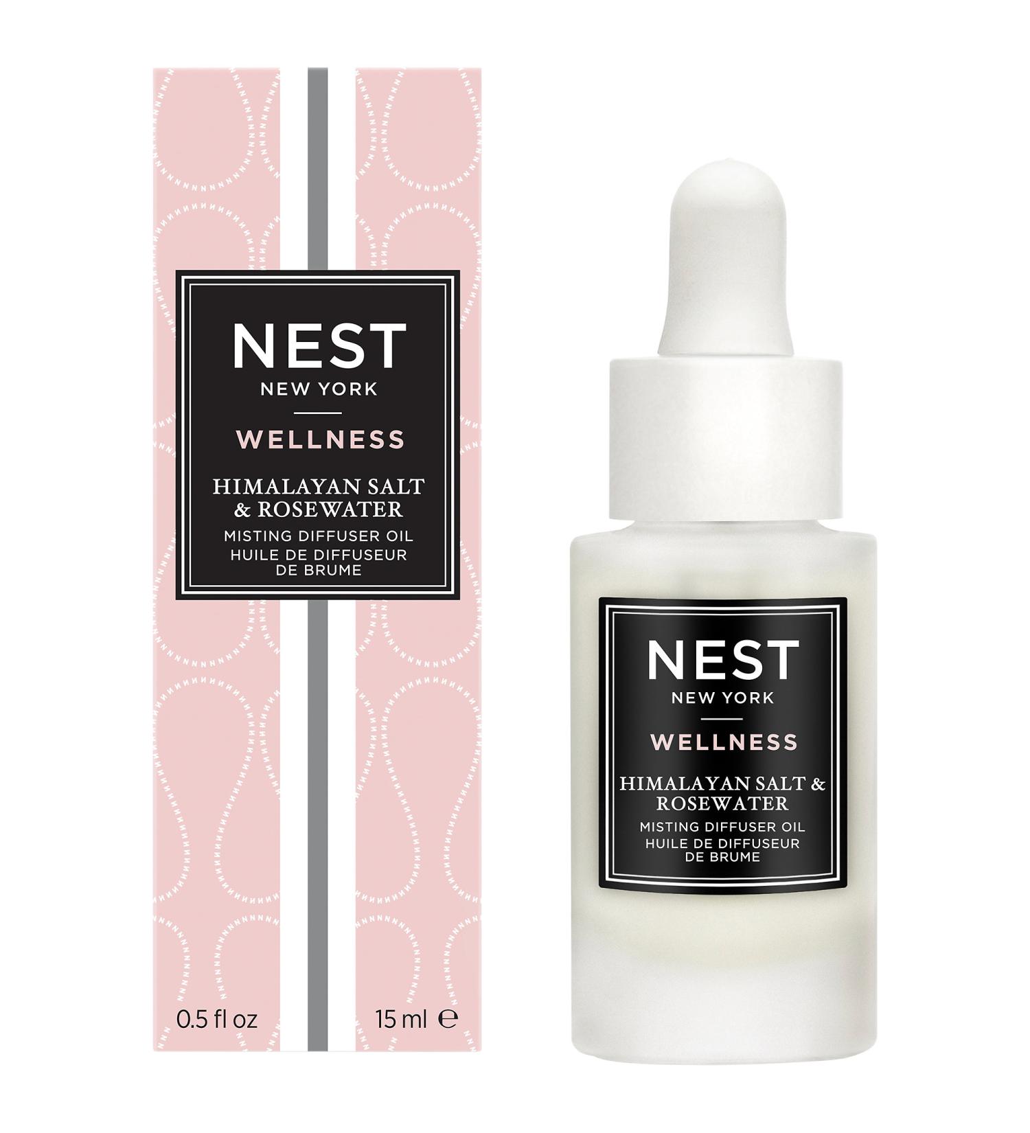 NEST New York Himalayan Salt & Rosewater Misting Diffuser Oil - 0.5 oz / 15 ml Himalayan Salt &amp Rosewater