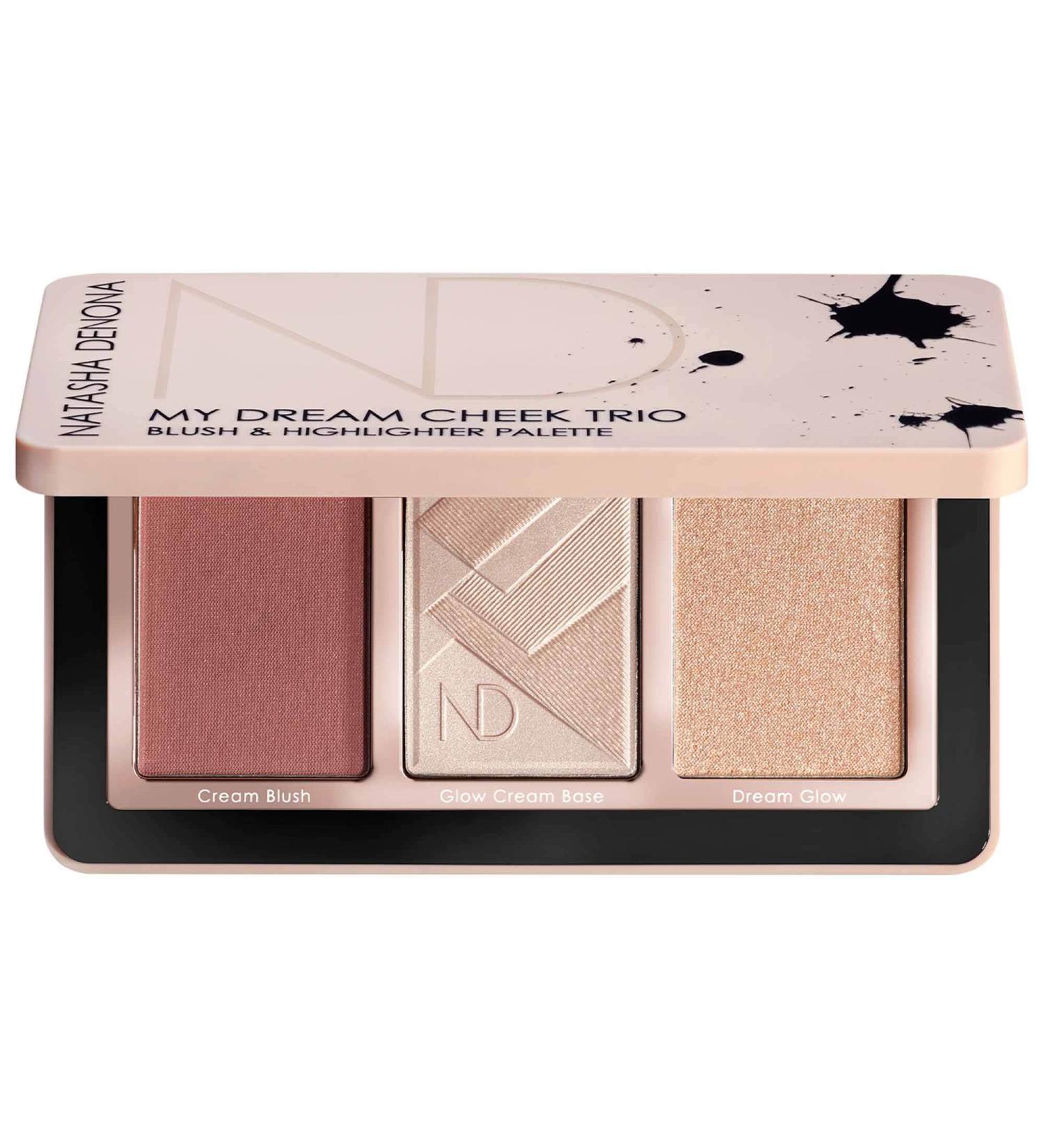 Shop Natasha Denona My Dream Cheek Trio - Cream Blush Glow Cream Base and Glow Powder Highlighter Online - Best Price & International Shipping - Buy Online on SooperMarket.com