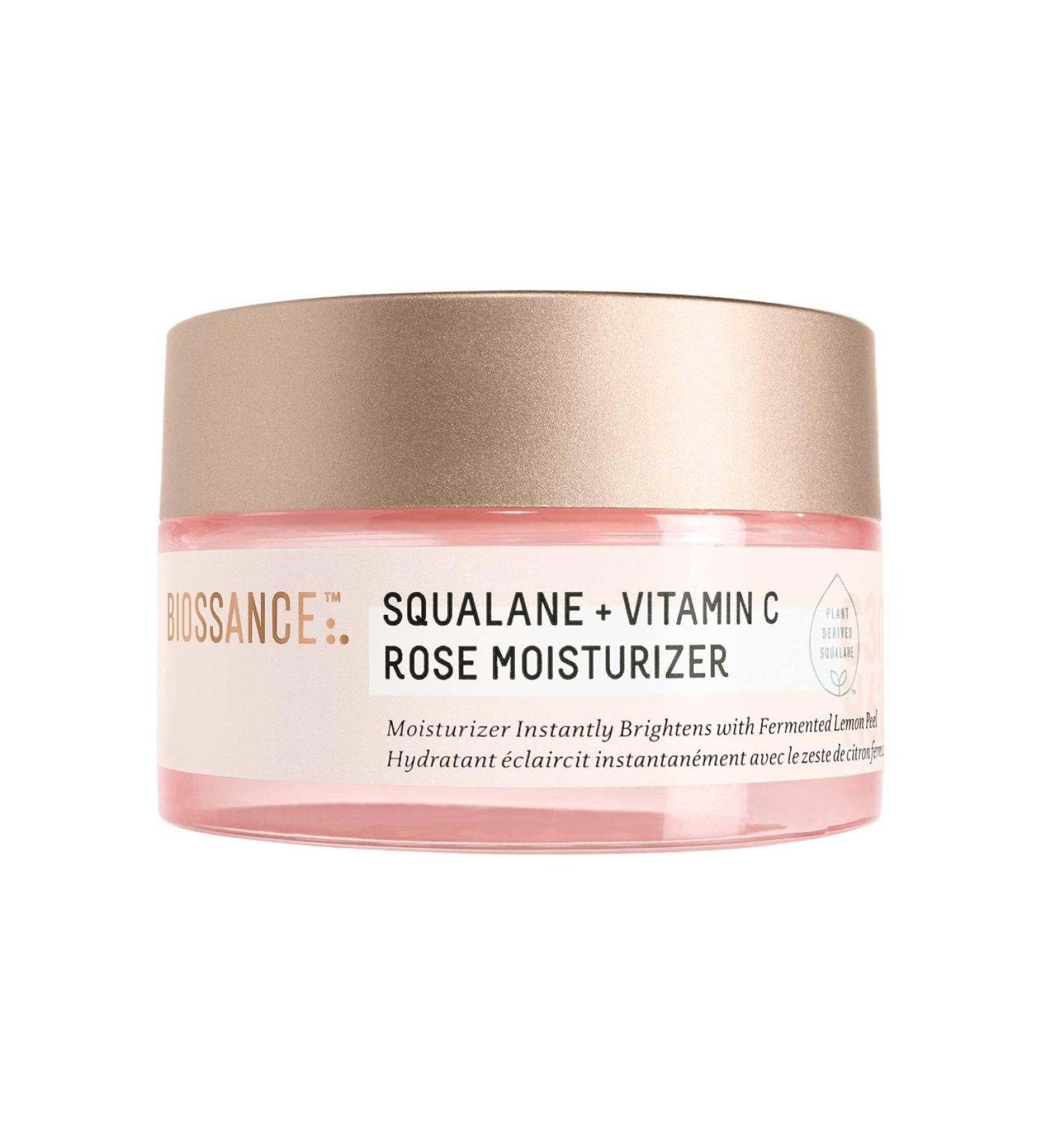 Shop Biossance Squalane + Vitamin C Rose Brightening Moisturizer - 1.69 oz / 50 mL Online - Best Price & International Shipping - Buy Online on SooperMarket.com