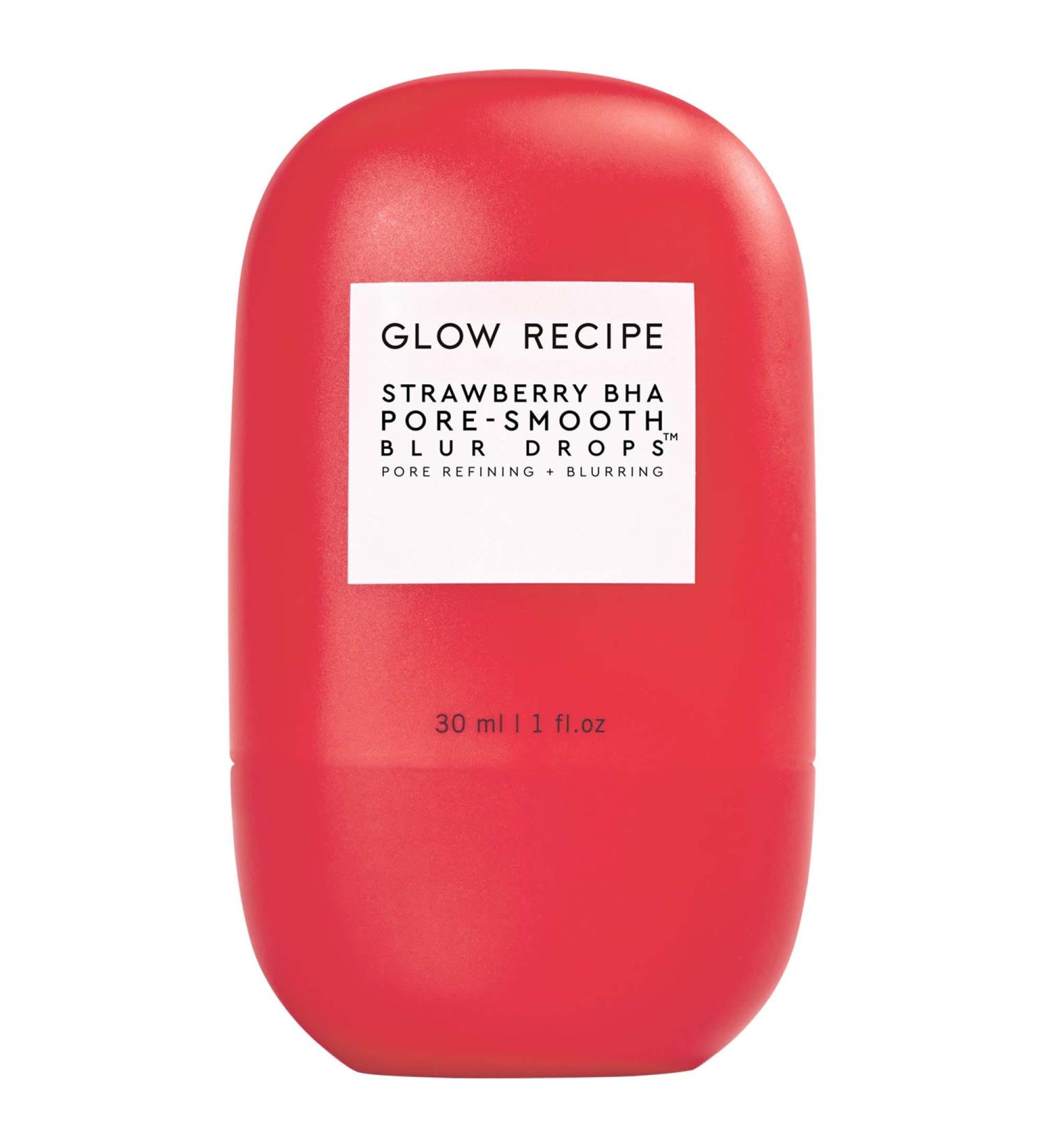 Shop Glow Recipe Strawberry BHA Pore-Smooth Blur Drops - 1 oz / 30 mL Online - Best Price & International Shipping - Buy Online on SooperMarket.com