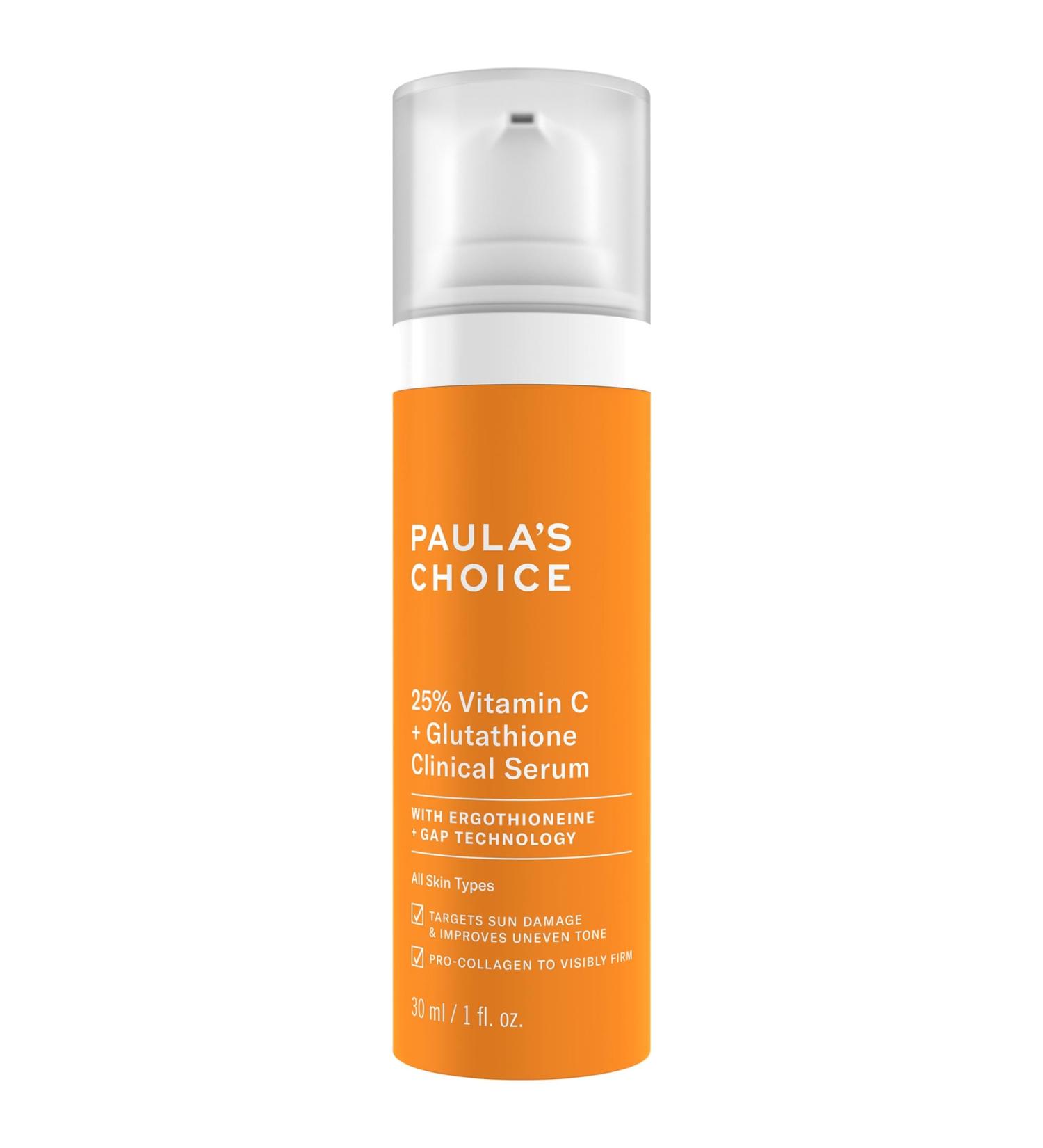 Shop Paula's Choice 25% Vitamin C + Glutathione Clinical Serum for Brightening and Discoloration	 - 1 oz / 30 ml Online - Best Price & International Shipping - Buy Online on SooperMarket.com
