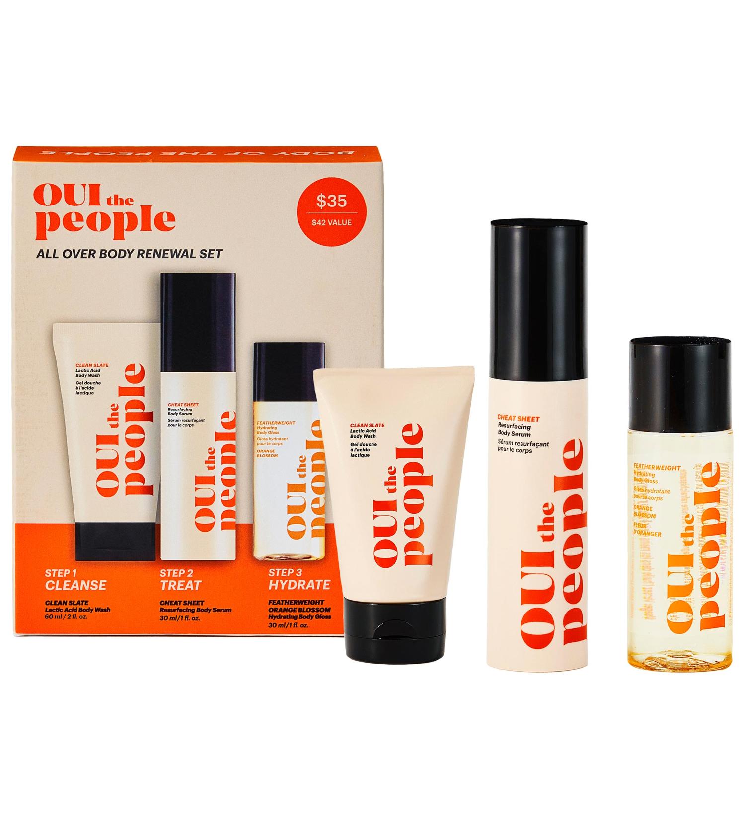 Shop OUI the People All Over Exfoliate + Smooth Body Renewal Set Online - Best Price & International Shipping - Buy Online on SooperMarket.com