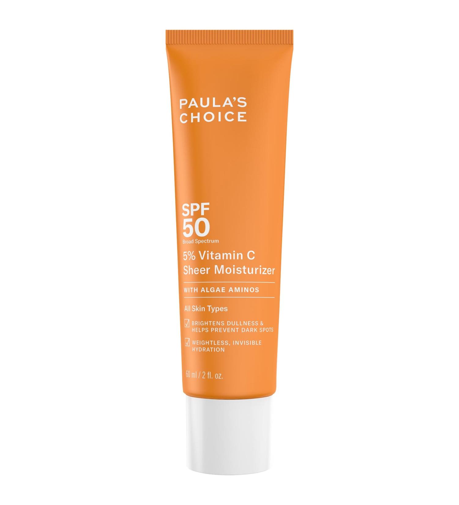 Shop Paula's Choice 5% Vitamin C Sheer Facial Moisturizer SPF 50 - 2 oz / 60 mL Online - Best Price & International Shipping - Buy Online on SooperMarket.com
