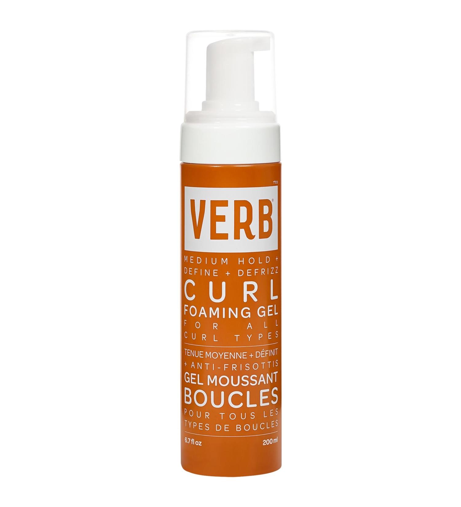 Shop Verb Curl Foaming Gel for Definition + Frizz-Fighting - 6.7 oz Online - Best Price & International Shipping - Buy Online on SooperMarket.com