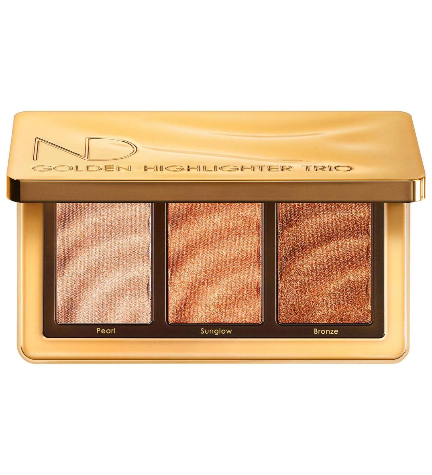 Shop Natasha Denona Golden Highlighter Trio Multi-Use Hybrid Glow Palette - Metallic finish - Standard size Online - Best Price & International Shipping - Buy Online on SooperMarket.com
