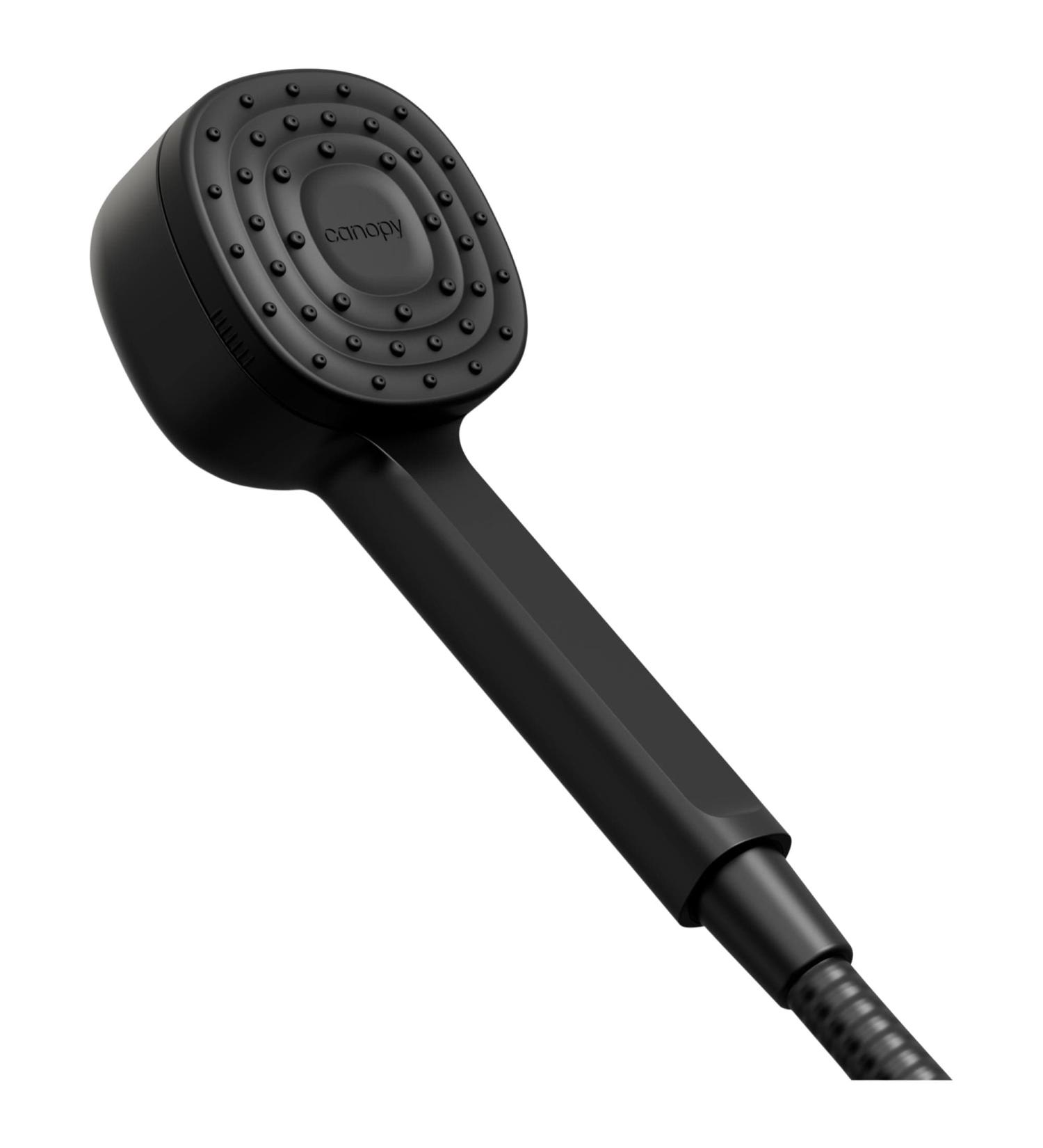 CANOPY Handheld Filtered Showerhead for Healthy Skin & Hair - 1 / 3 in x 3 in x 12 in Matte Black