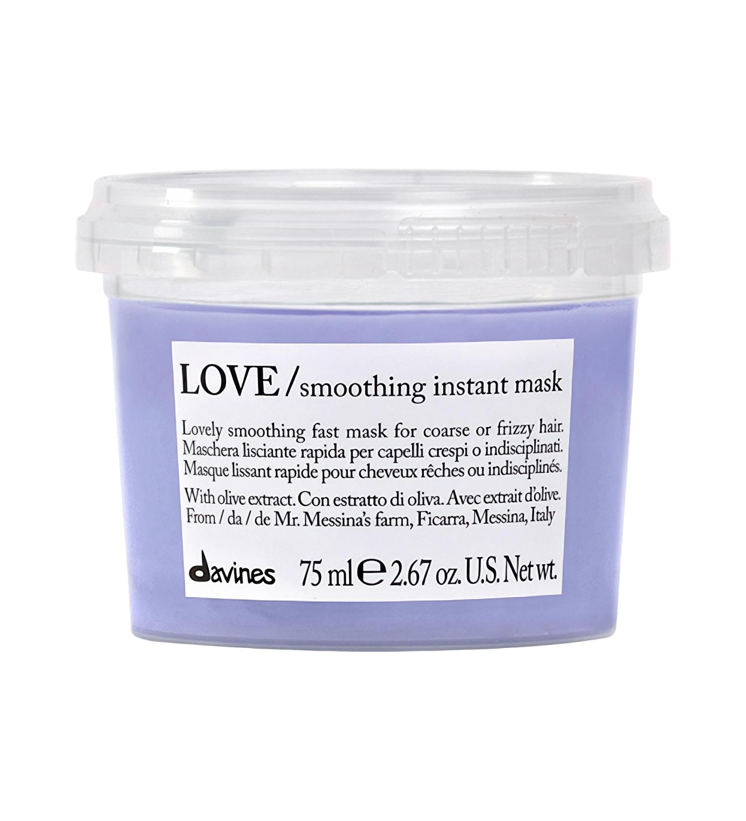 Shop Davines Mini LOVE Smoothing Instant Hair Mask for Frizzy Hair - 2.67 oz/ 75 ml Online - Best Price & International Shipping - Buy Online on SooperMarket.com