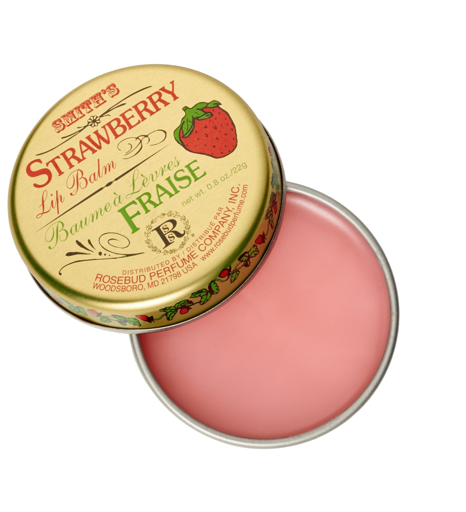 Rosebud Perfume Co. Strawberry Lip Balm - 0.8 oz Strawberry Lip Balm