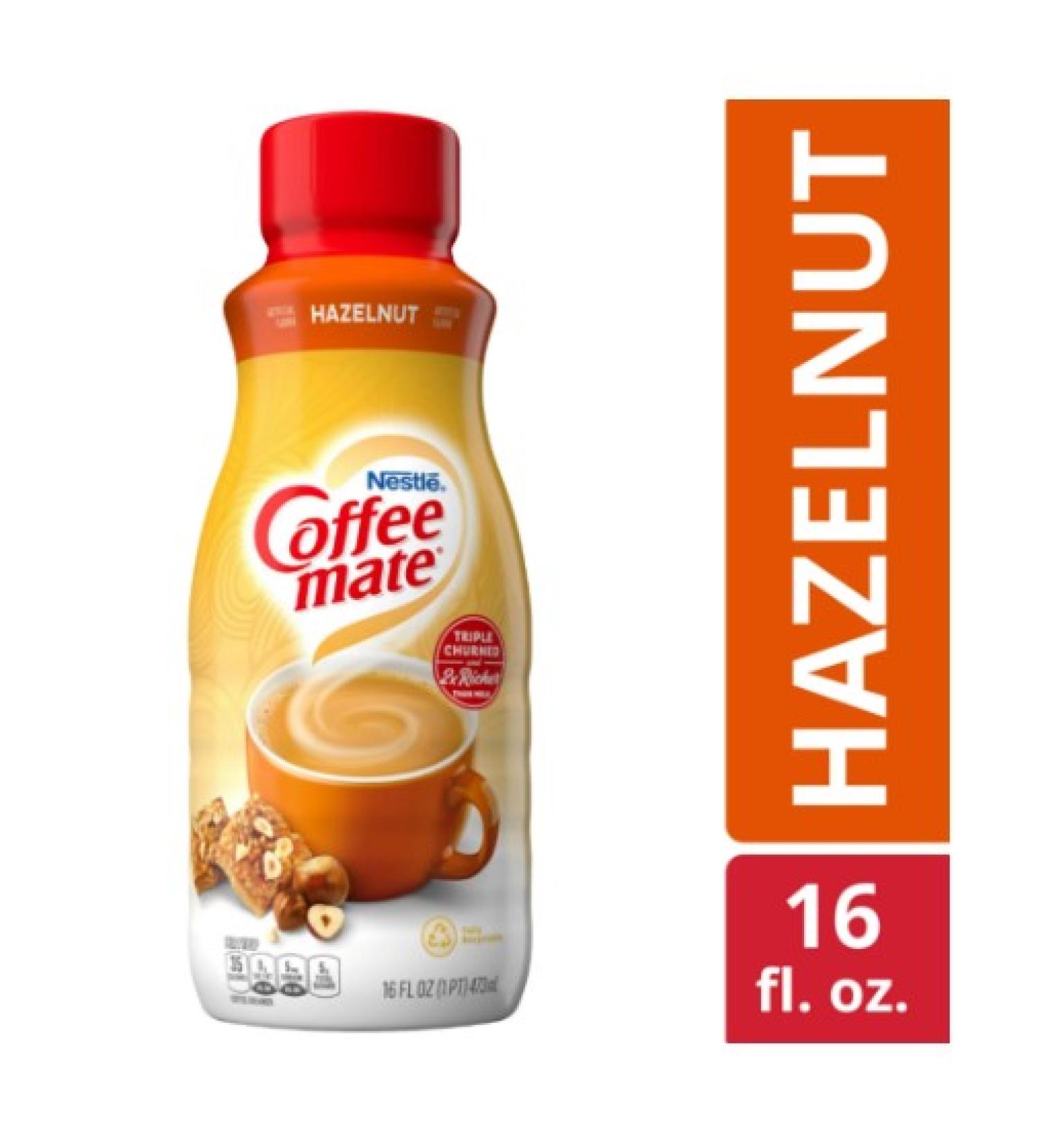 Nestle Coffee mate Hazelnut Liquid Coffee Creamer  16 fl oz - Buy Online on SooperMarket.com