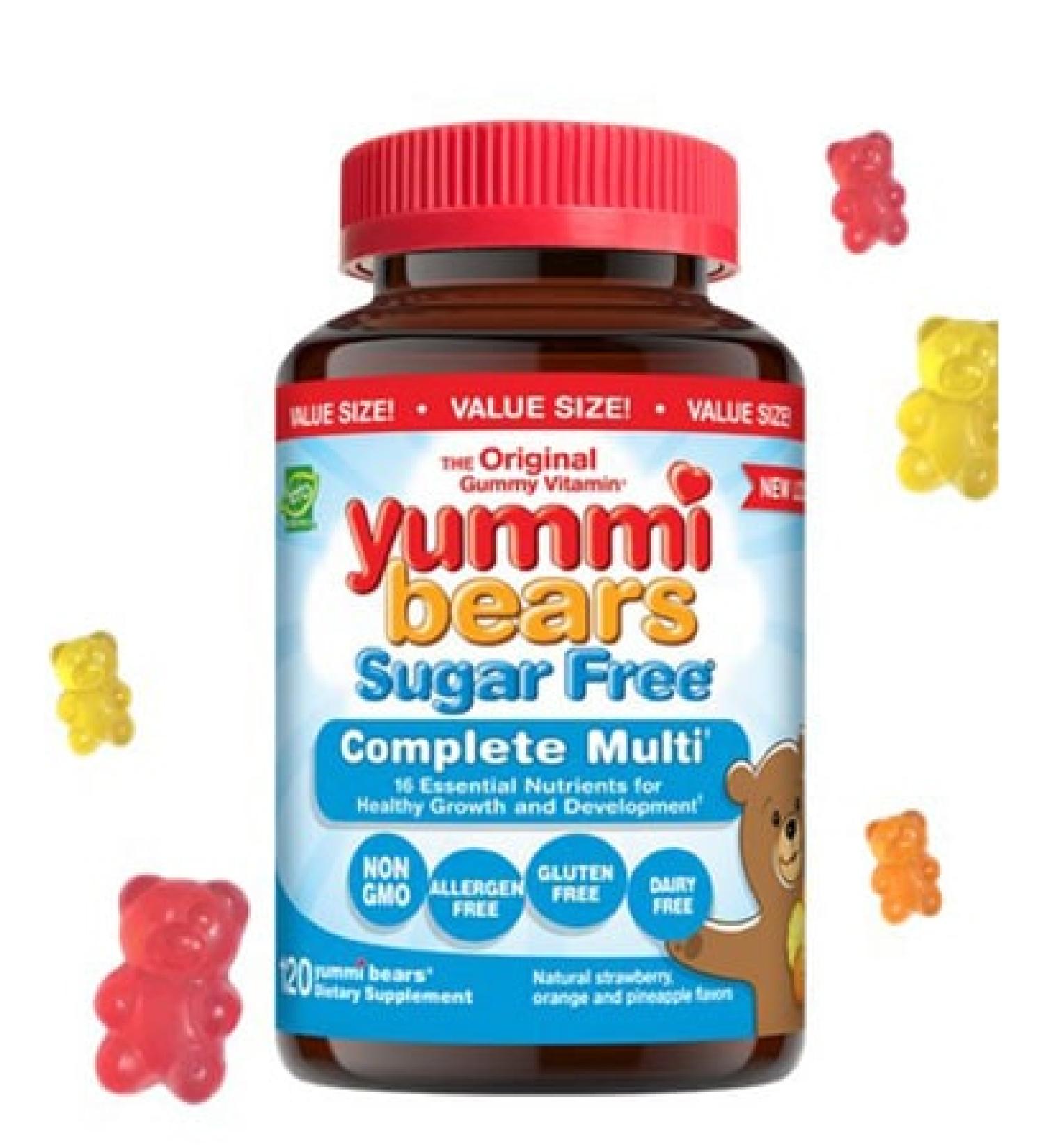 Hero Nutritionals Yummi Bears Sugar Free Multivitamins - 120 Gummies Value Size - Buy Online on SooperMarket.com