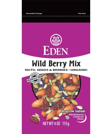 Eden Foods Organic Wild Berry Mix - Nuts, Seeds & Berries 4 oz | Healthy Snack - Buy Online on SooperMarket.com