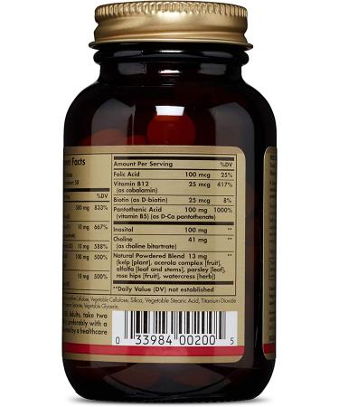 Solgar B-Complex with Vitamin C - 250 Tablets for Energy & Immune Support - Buy Online on SooperMarket.com