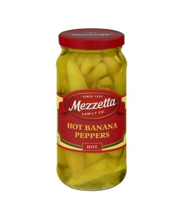 Mezzetta Peppers Hot Banana Wax - Case of 6 - 16 oz.