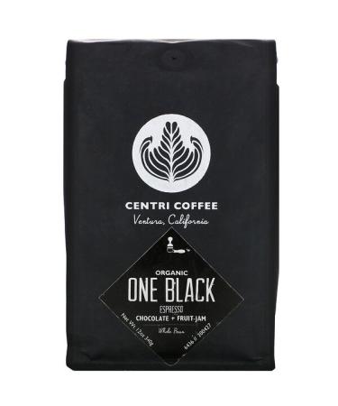 Cafe Altura Organic Centri Coffee  One Black Espresso Whole Bean Chocolate + Fruit Jam 12 oz (340 g)