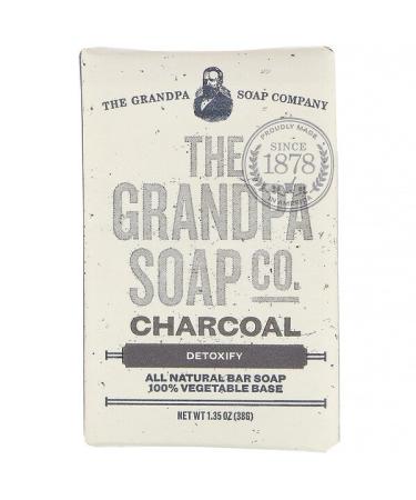 Grandpa's Face & Body Bar Soap Detoxify Charcoal 1.35 oz (38 g)